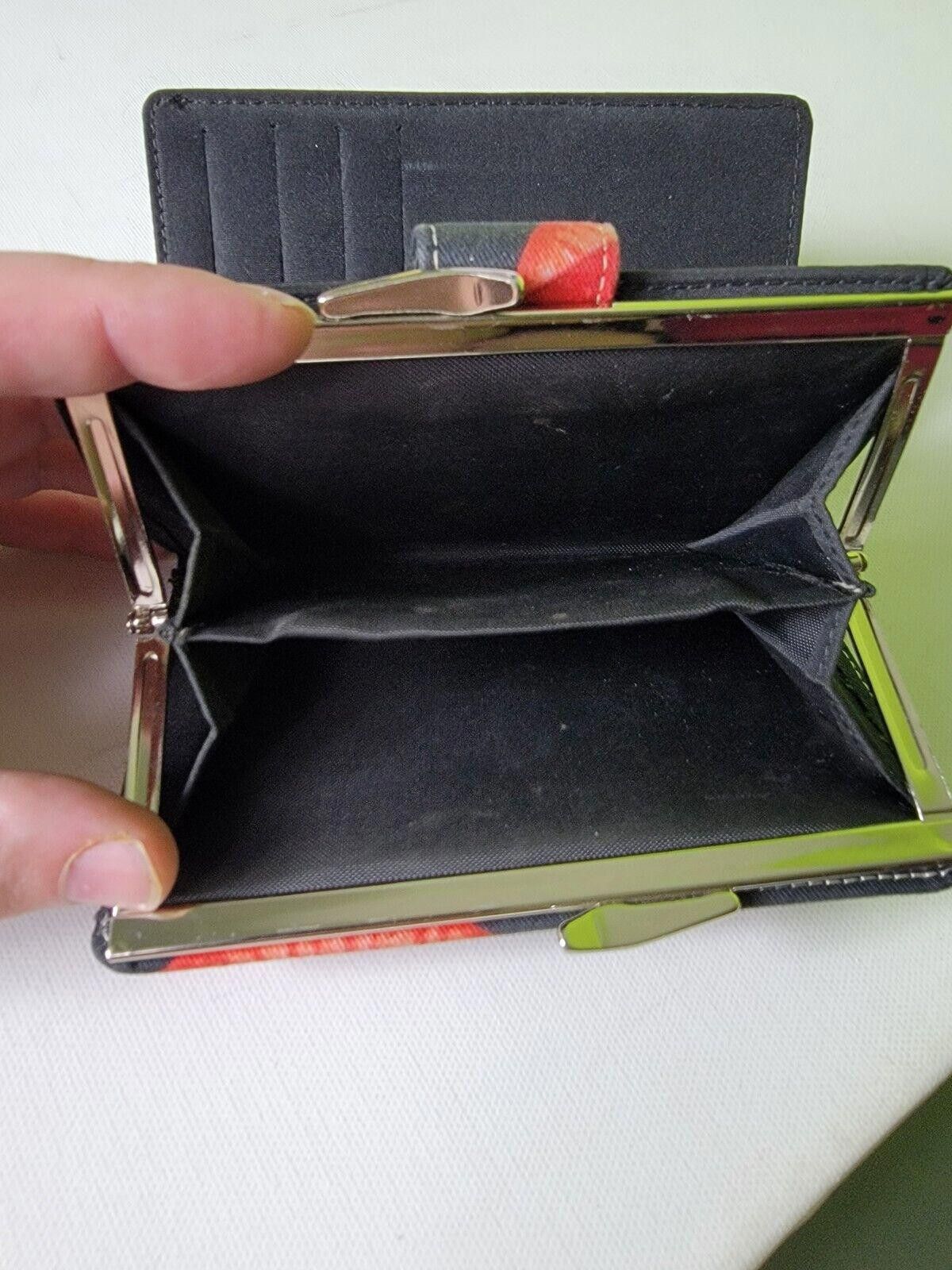 The Unbranded Brand Womens Wallet Lips Mouth All Over Clutch Hand Purse Black Size ONE SIZE - 3 Thumbnail