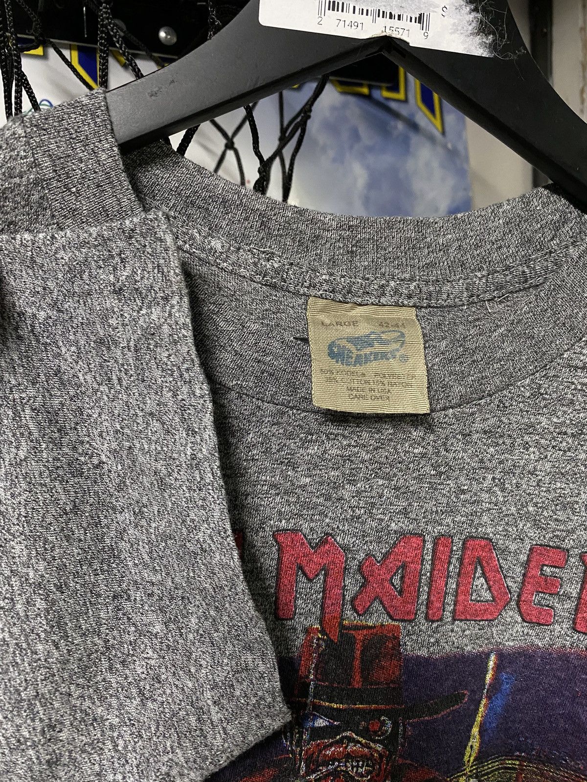 Vintage Vintage 90’s Iron Maiden Band T-Shirt Single Stitch Medium Size US M / EU 48-50 / 2 - 5 Thumbnail