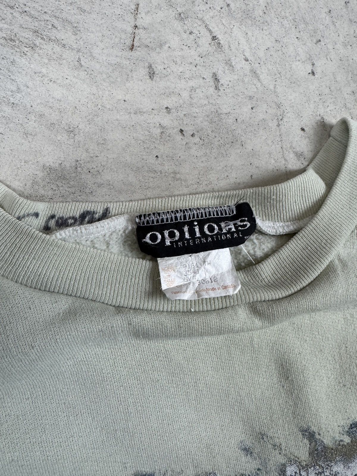 Vintage 1990s Light Green Snowy House Crewneck Size US S / EU 44-46 / 1 - 7 Thumbnail