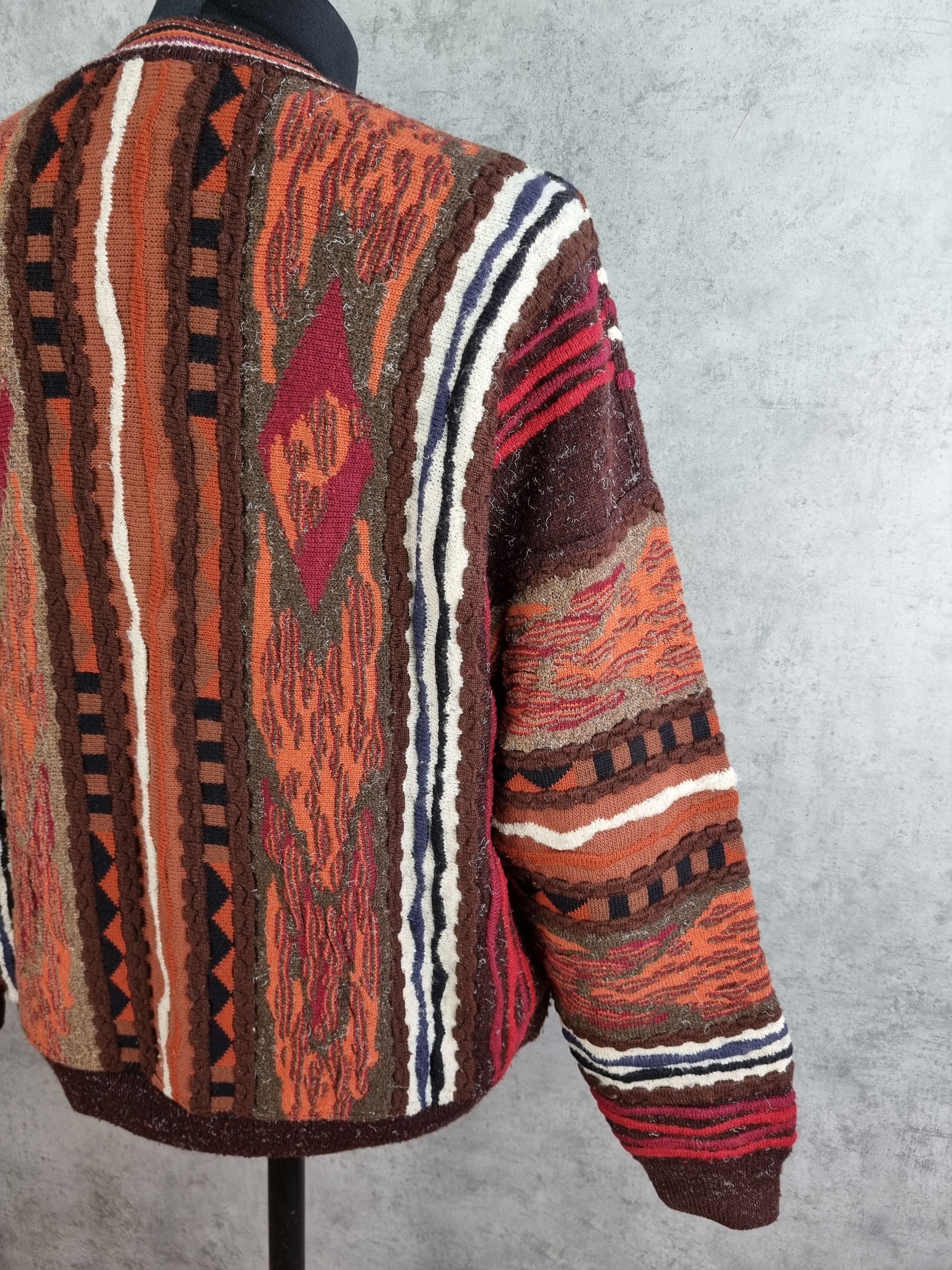 Vintage Baffo Coogi Knitted Sweater Carlo Colucci Style Size US L / EU 52-54 / 3 - 10 Thumbnail