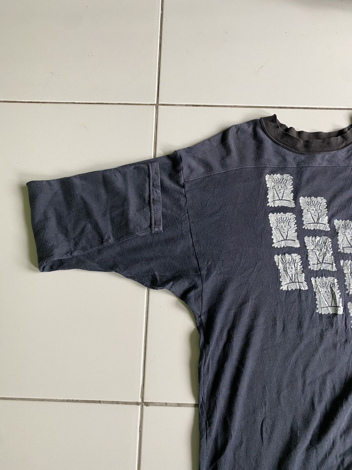 Vintage 1985s Fido Dido 3 Quarter colour block picture Rare Shirt Size US M / EU 48-50 / 2 - 4 Thumbnail