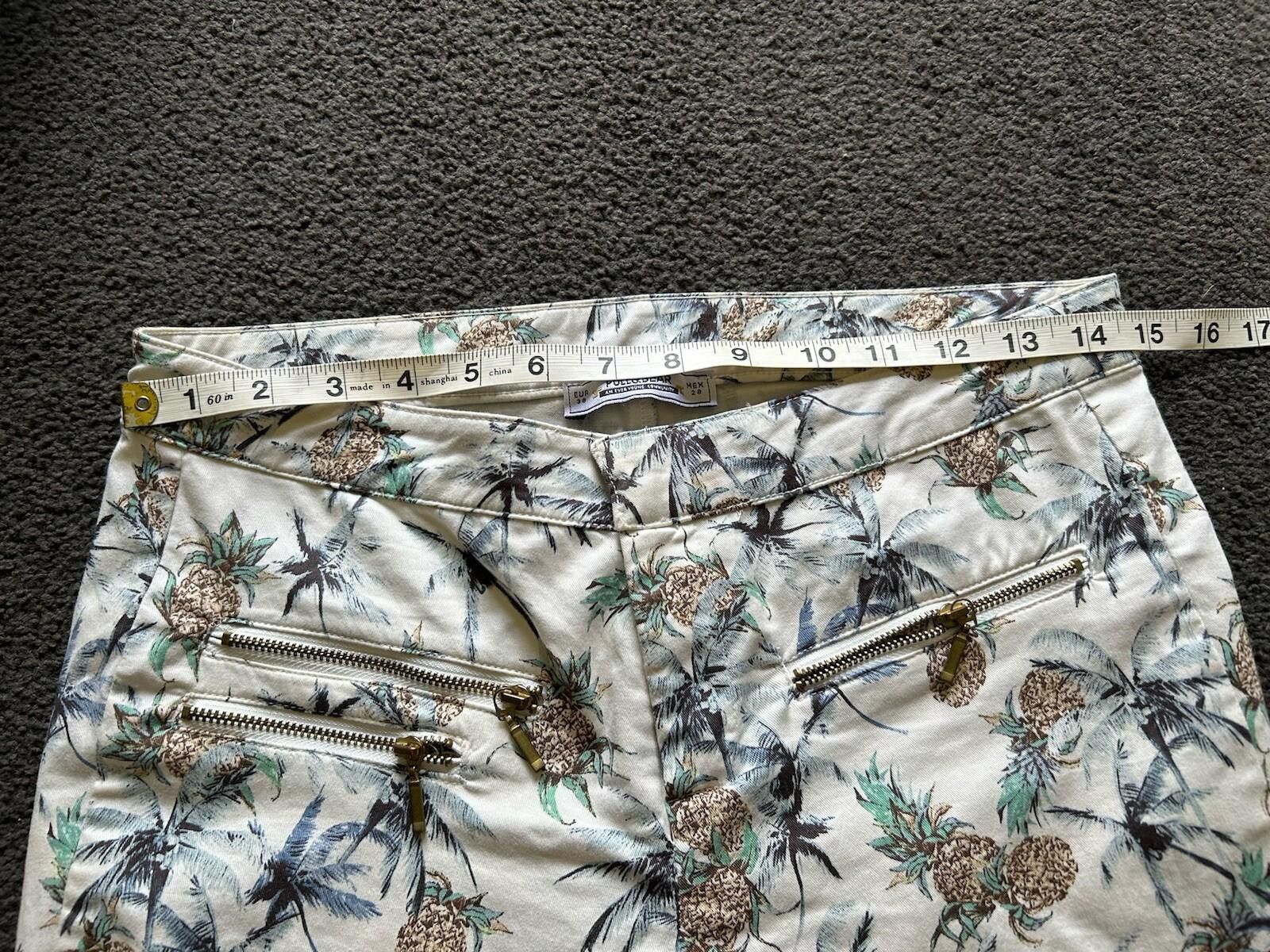 Designer Pull & Bear Skinny High Waist Capri - Sz EUR 38 Mex 28 AU M Size 32" / US 10 / IT 46 - 7 Thumbnail