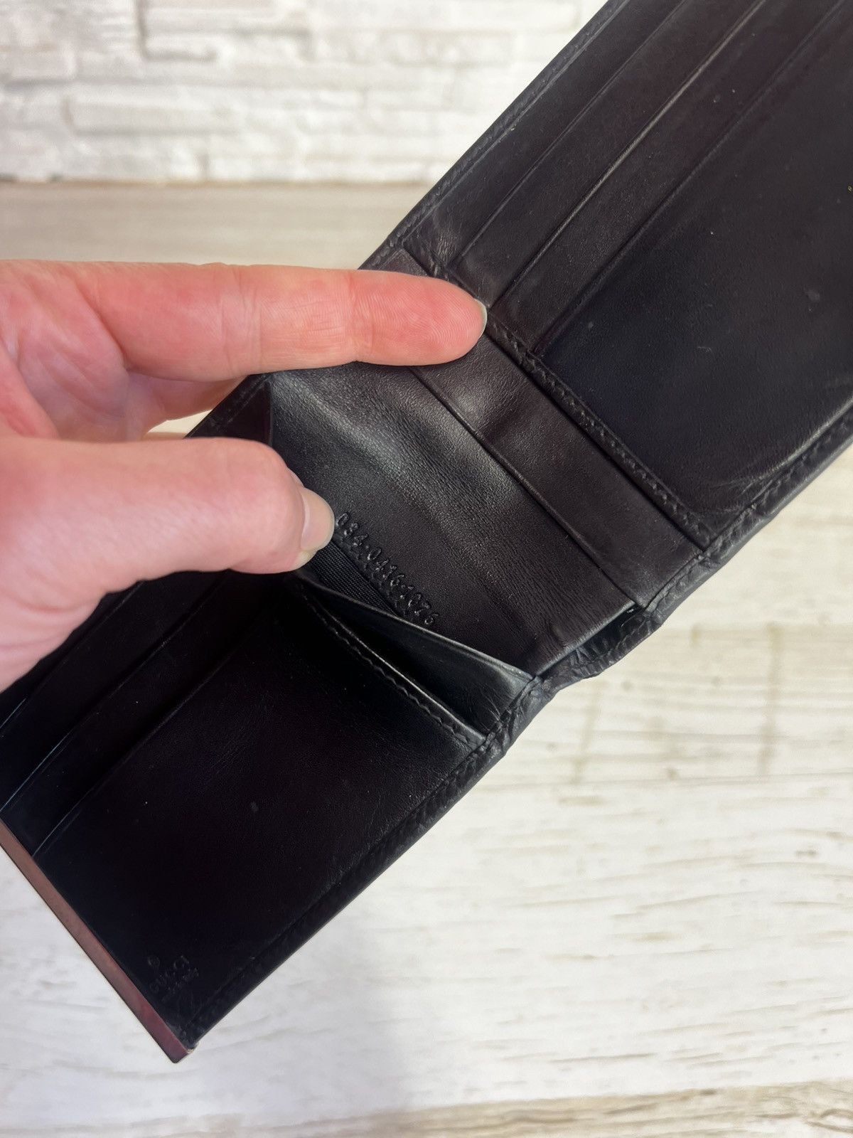 Gucci Gucci leather bifold wallet mens black Size ONE SIZE - 15 Thumbnail
