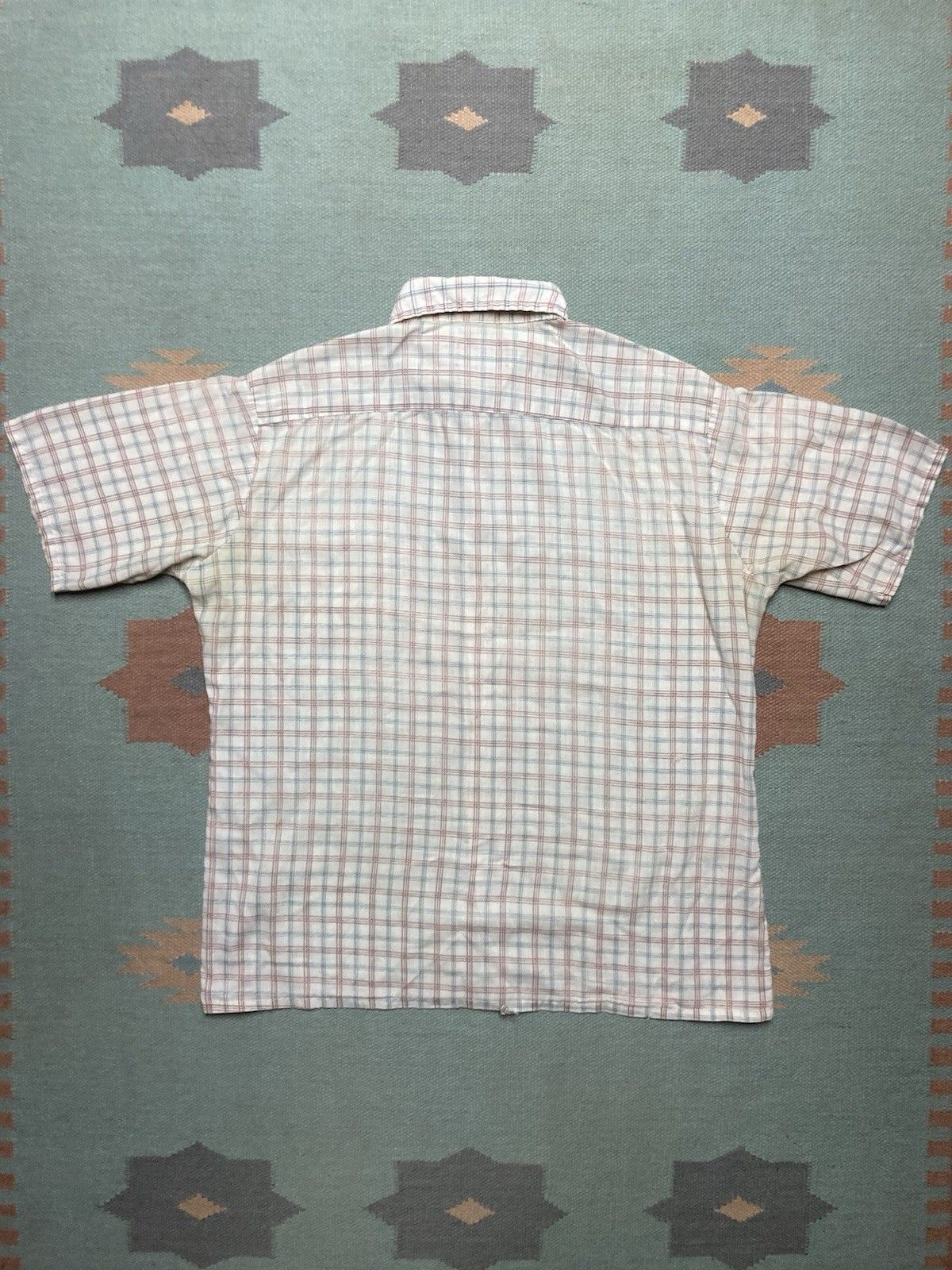 Vintage Vintage 70s button shirt Kingsport plaid lightweight large Size US L / EU 52-54 / 3 - 2 Thumbnail