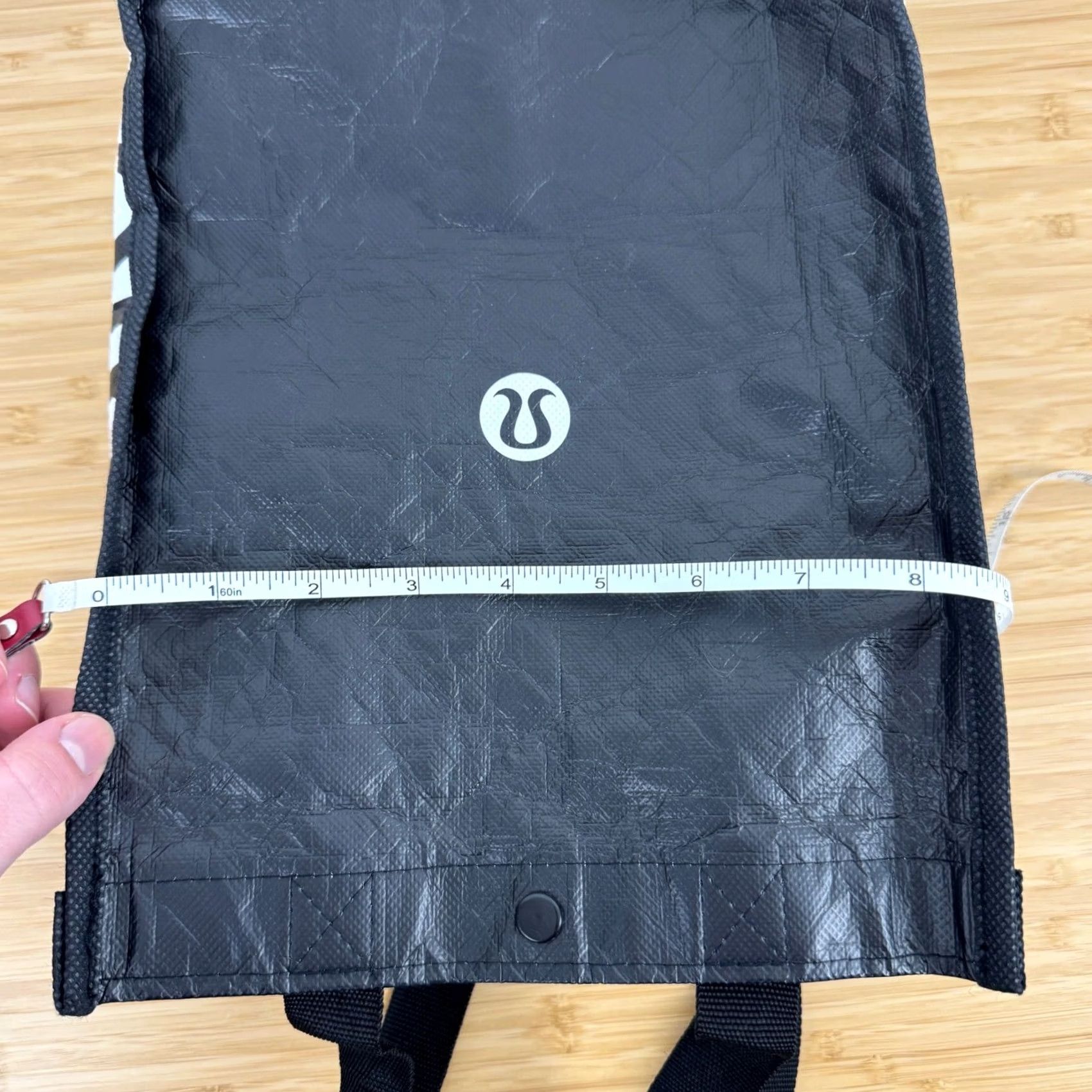Lululemon Lululemon Tote Bag Black White Small Reusable Shopping Bag Size ONE SIZE - 6 Thumbnail