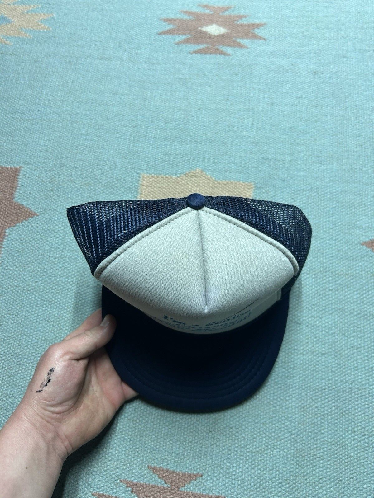 Vintage Vtg trucker hat Im a senior citizen give me my damn discount Size ONE SIZE - 4 Thumbnail