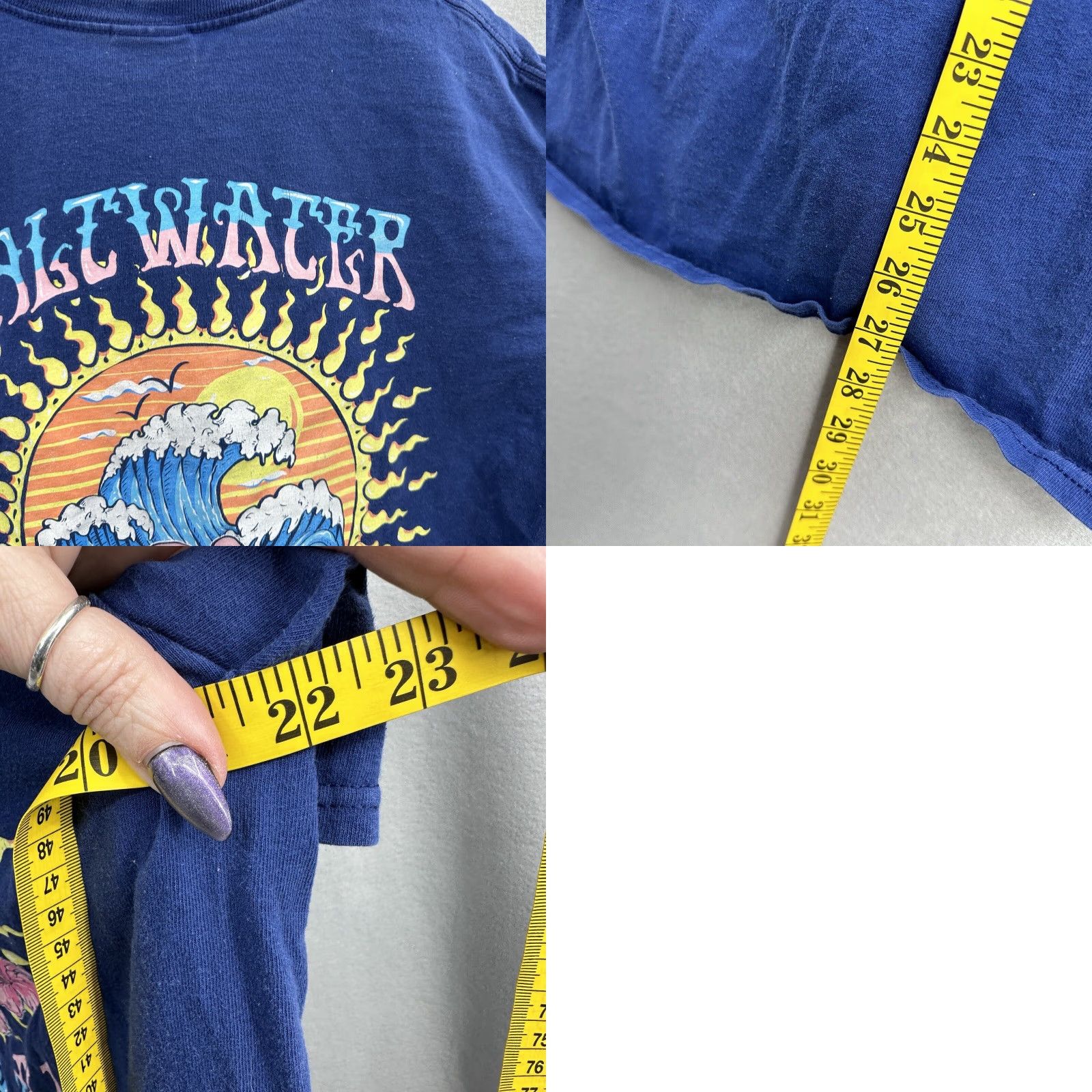 Vintage Simply Southern Salt Water Cures All Shirt Men Large Blue Graphic Sun Surf Beach Shirt Mens L Blue Beach Logo Size US L / EU 52-54 / 3 - 8 Thumbnail
