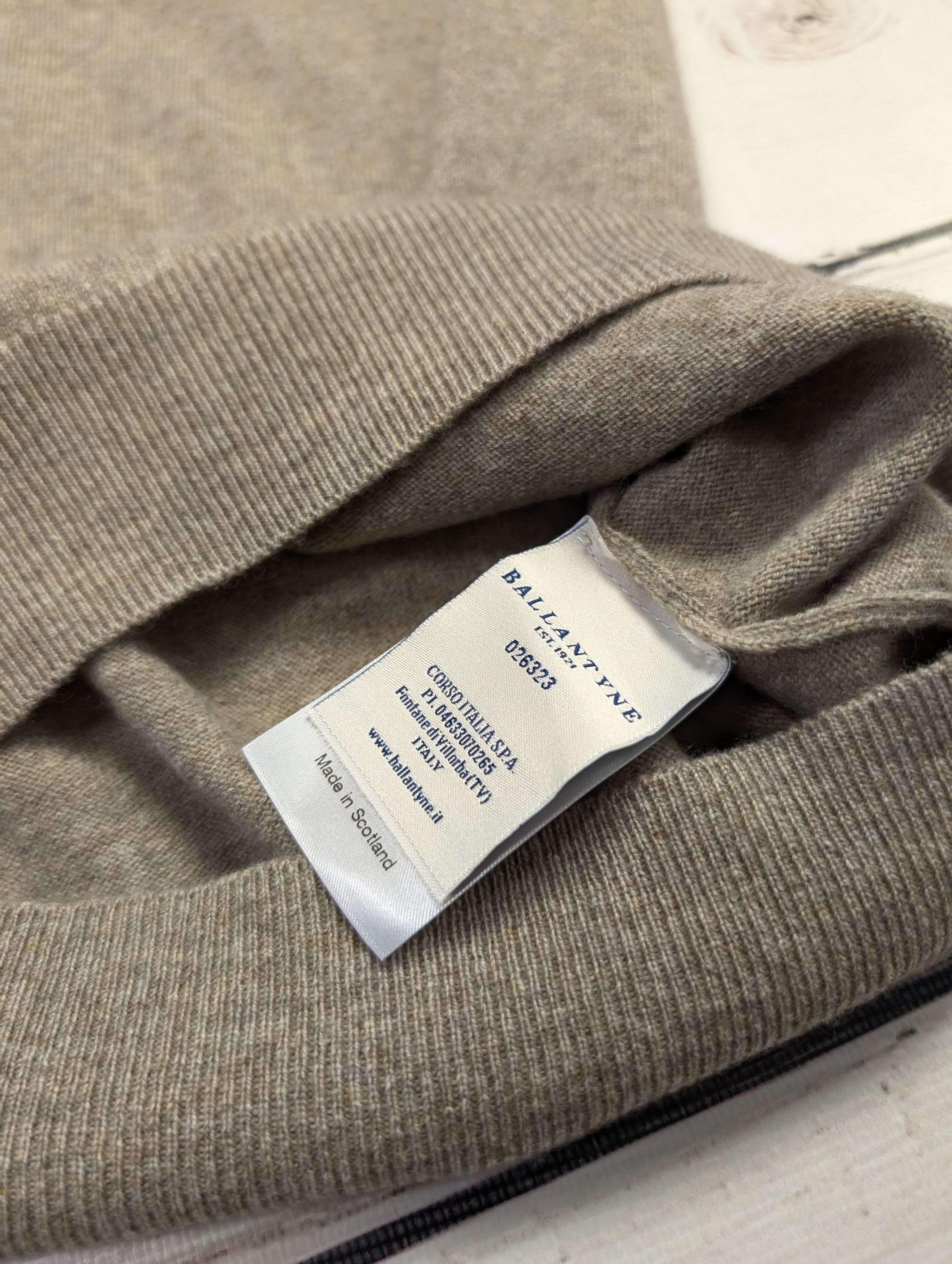 Ballantyne 100% cashmere Ballantyne Half-zip sweater in pure cashmere Size US M / EU 48-50 / 2 - 9 Thumbnail