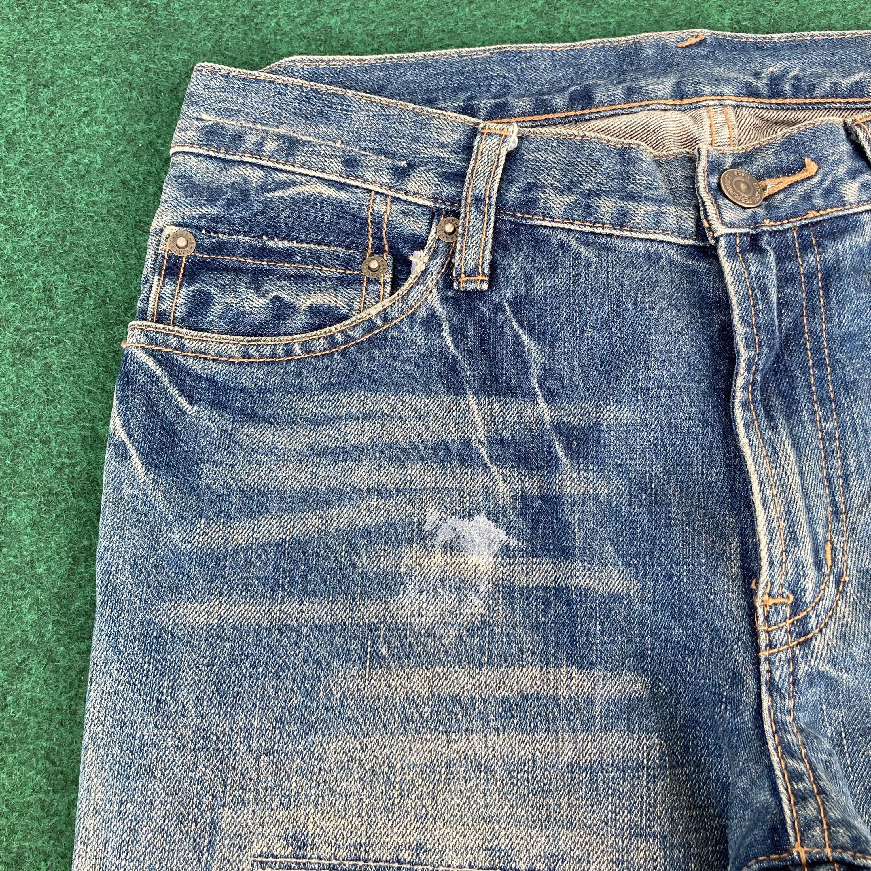 Designer × Japanese Brand × PPFM Vtg PPFM Patchwork Japan Denim Streetwear 30 Pant Jeans Size US 30 / EU 46 - 4 Thumbnail