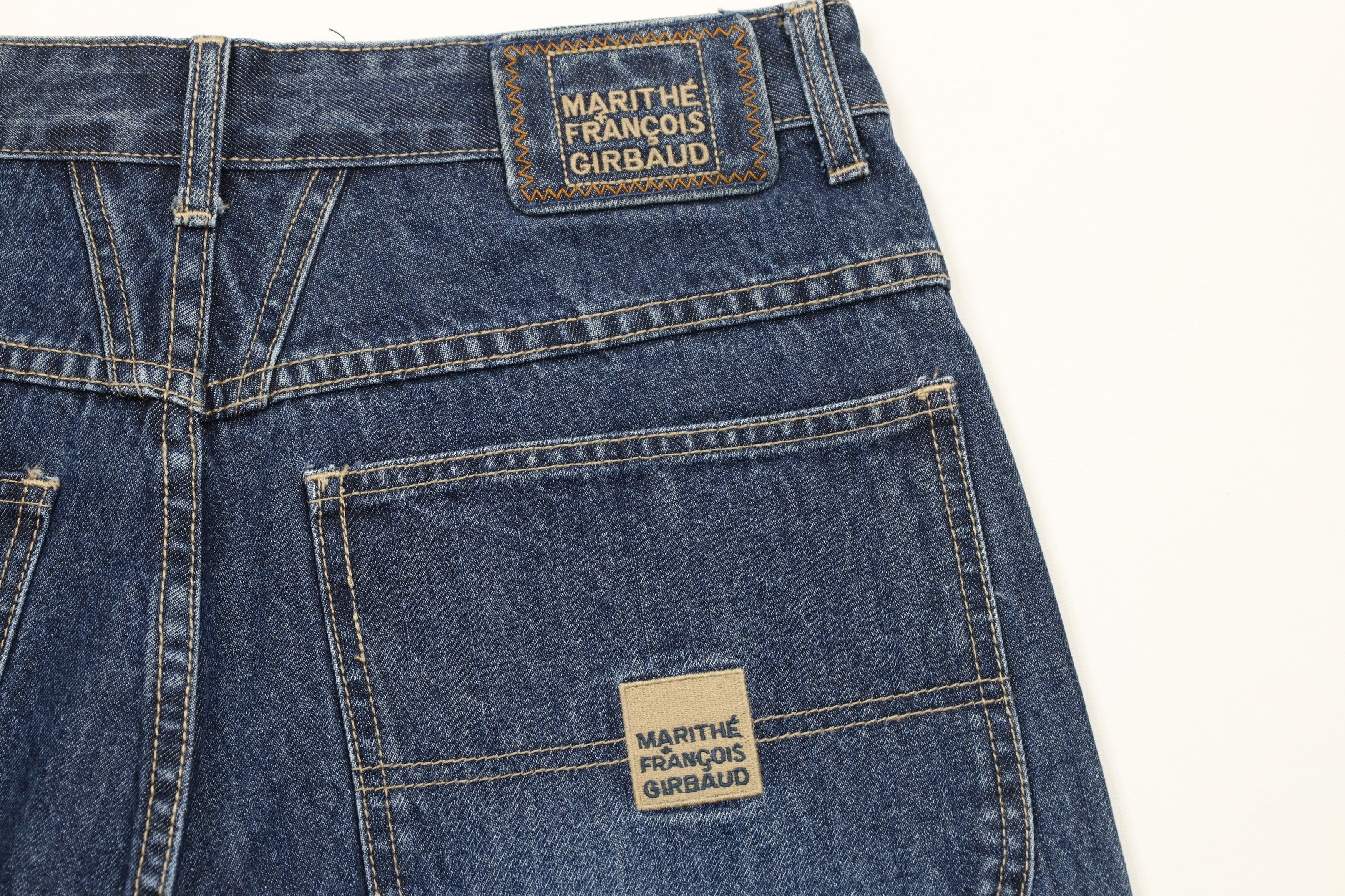 Marithe + Francois Girbaud × Vintage NOS Vintage 90s Marithe Francois Girbaud Denim Jean Shorts Size US 32 / EU 48 - 11 Thumbnail