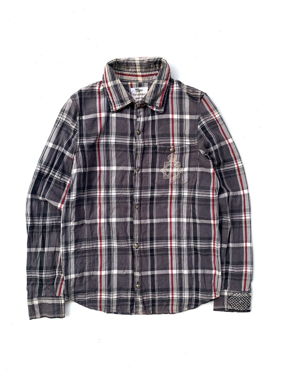 If Six Was Nine × Japanese Brand × Le Grande Bleu (L.G.B.) 2000s Japanese Brand Midas Double Collar Shirt Size US S / EU 44-46 / 1 - 2 Thumbnail