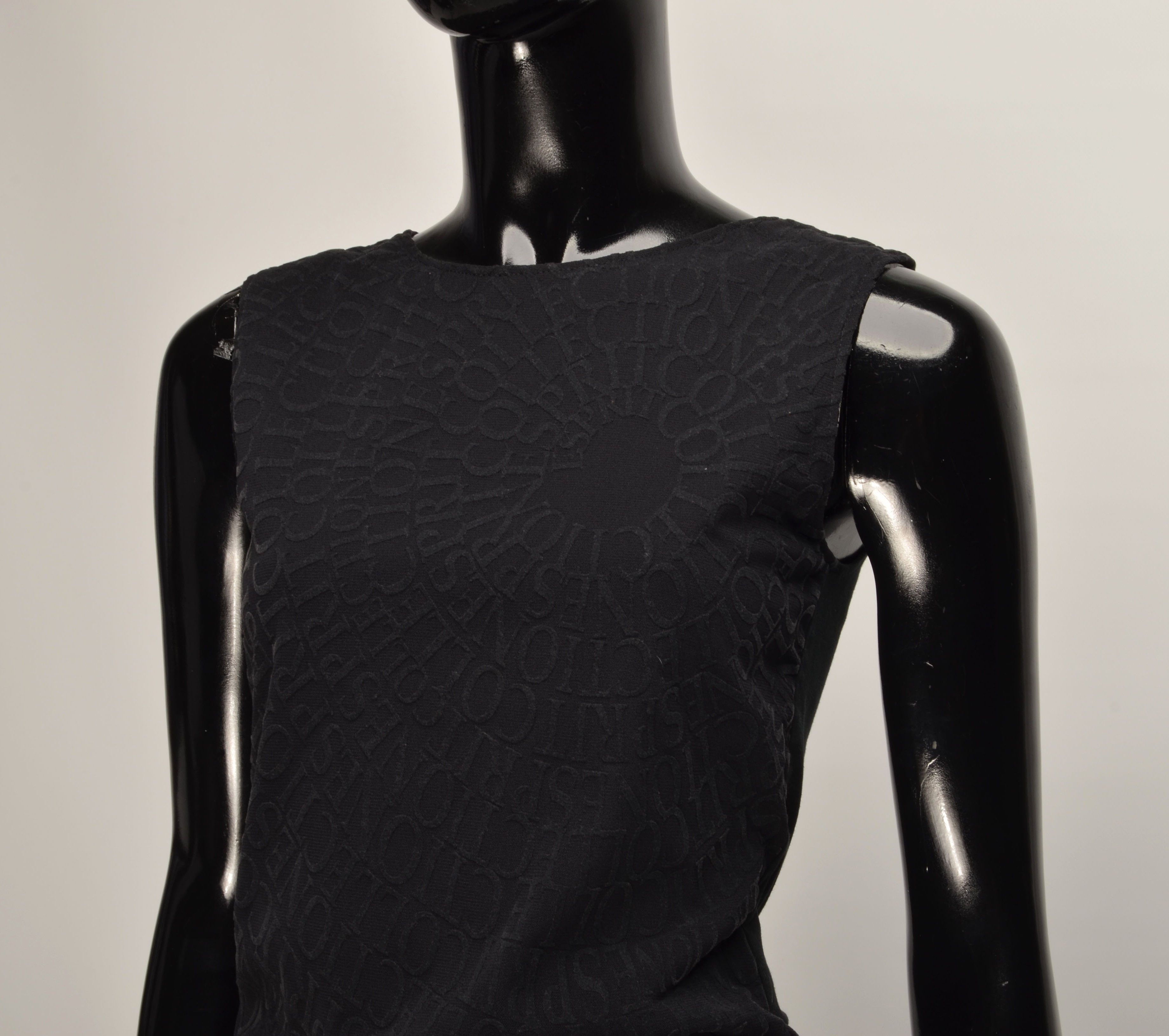 Esprit Vintage Esprit Y2K Mesh Monogramm Black Grunge Top Size M / US 6-8 / IT 42-44 - 2 Thumbnail