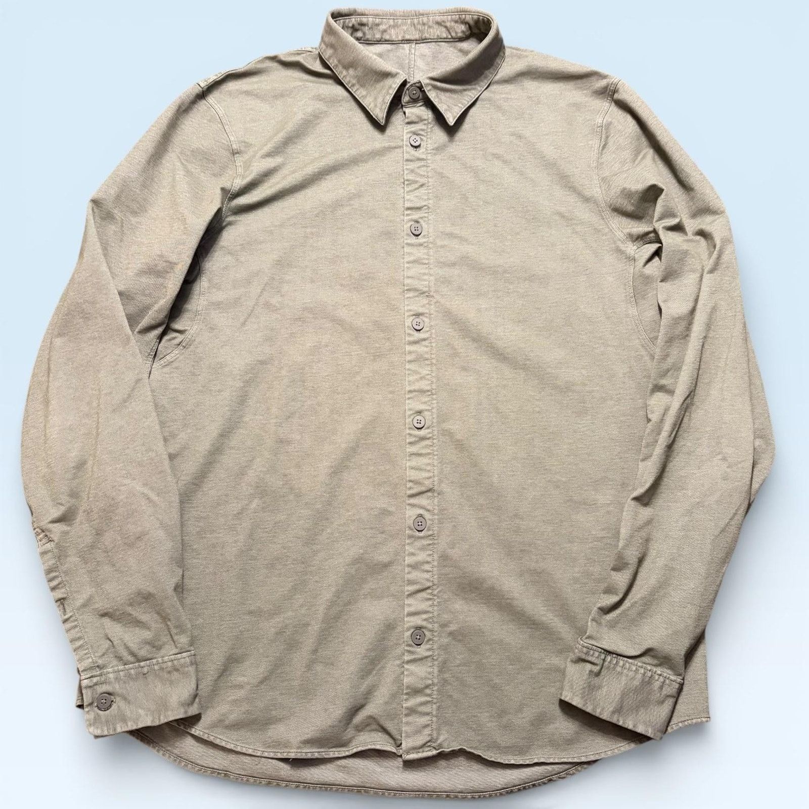 Lululemon Lululemon Shirt Mens Large Green Solid Button Up Long Sleeve Size US L / EU 52-54 / 3 - 1 Thumbnail