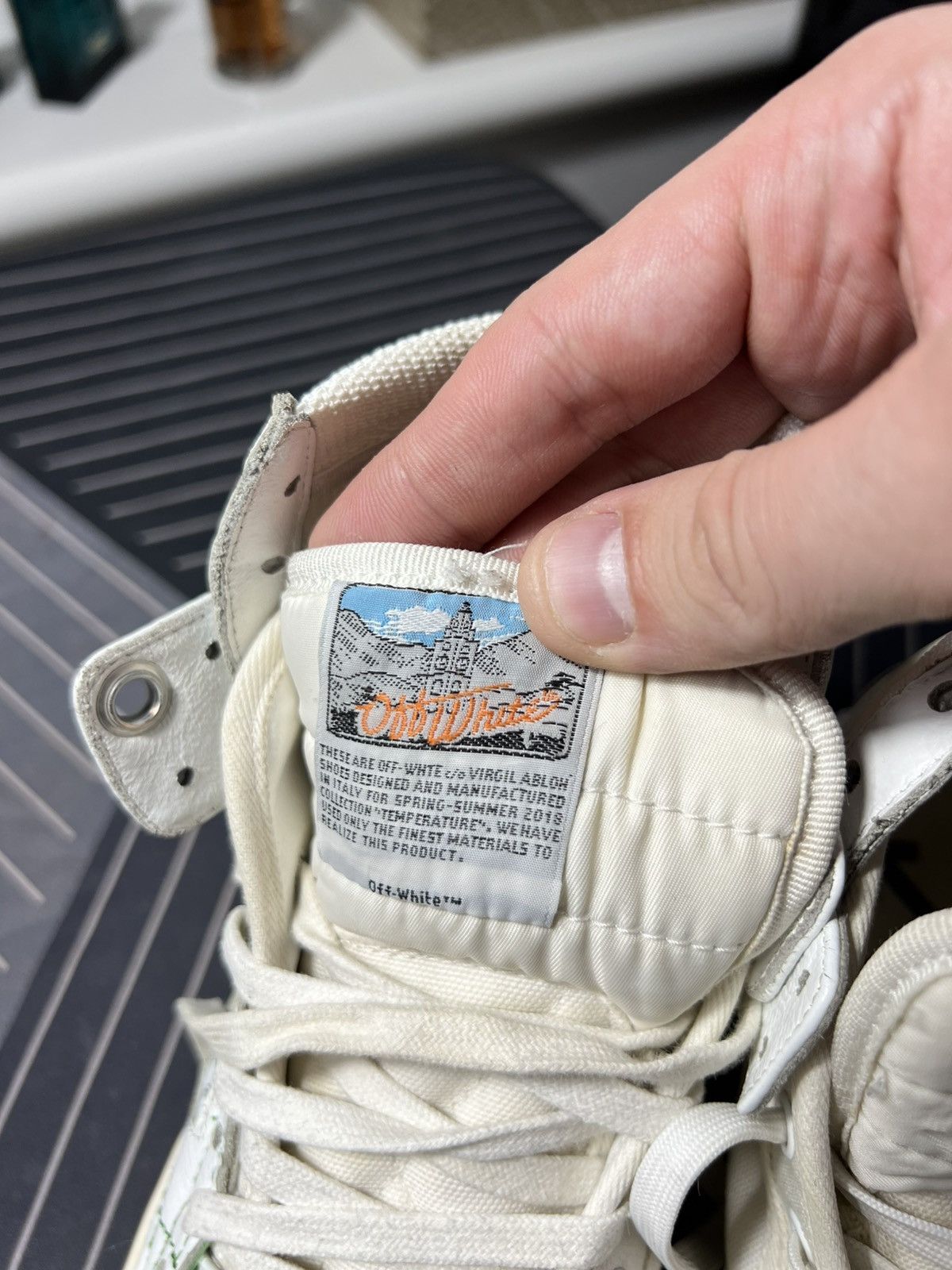 Off-White Off-White High Top Sneakers White “Sample” Industrial 39 Size US 6 / EU 39 - 14 Thumbnail