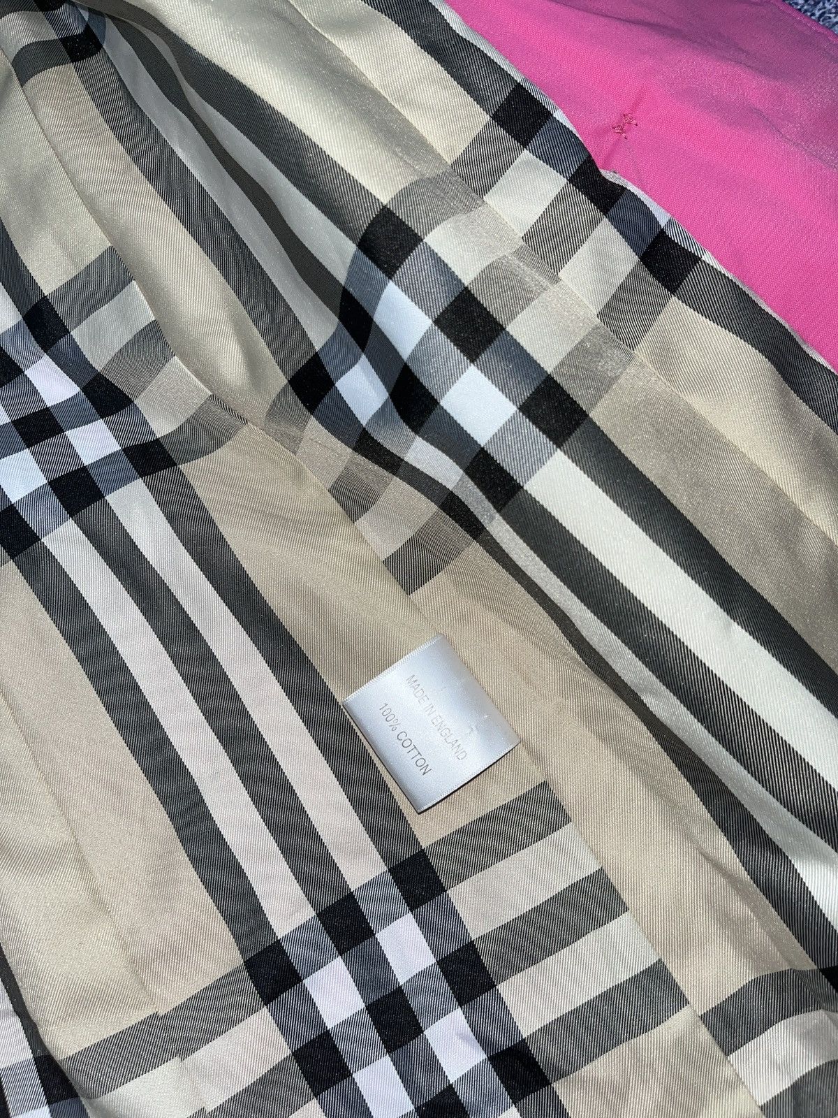 Burberry Rare Pink Barbie Vintage Burberry London Coat Trench Jacket Size S / US 4 / IT 40 - 11 Thumbnail