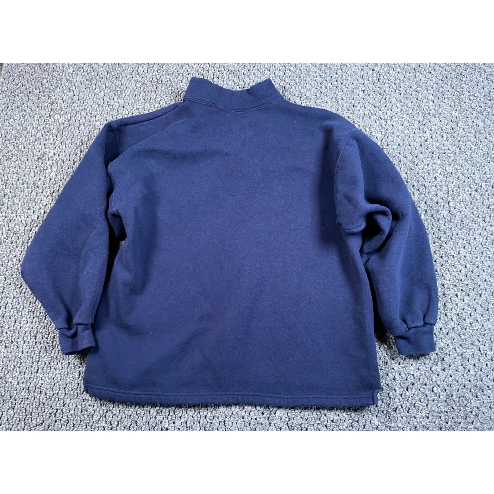 Hard Rock Cafe Hard Rock Cafe Chicago Embroidered 1/4 Zip Sweatshirt Adult XL Dark Blue Size US XL / EU 56 / 4 - 2 Thumbnail