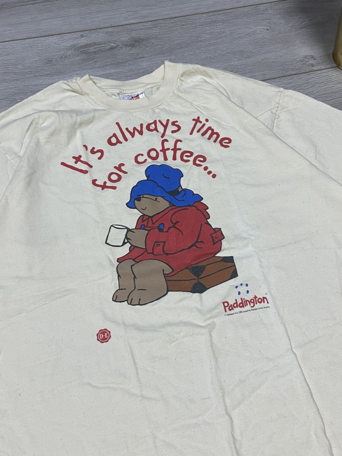 Hanes Vintage Paddington Hanes coffee rare movie comics tee 1998 Size US XL / EU 56 / 4 - 3 Thumbnail