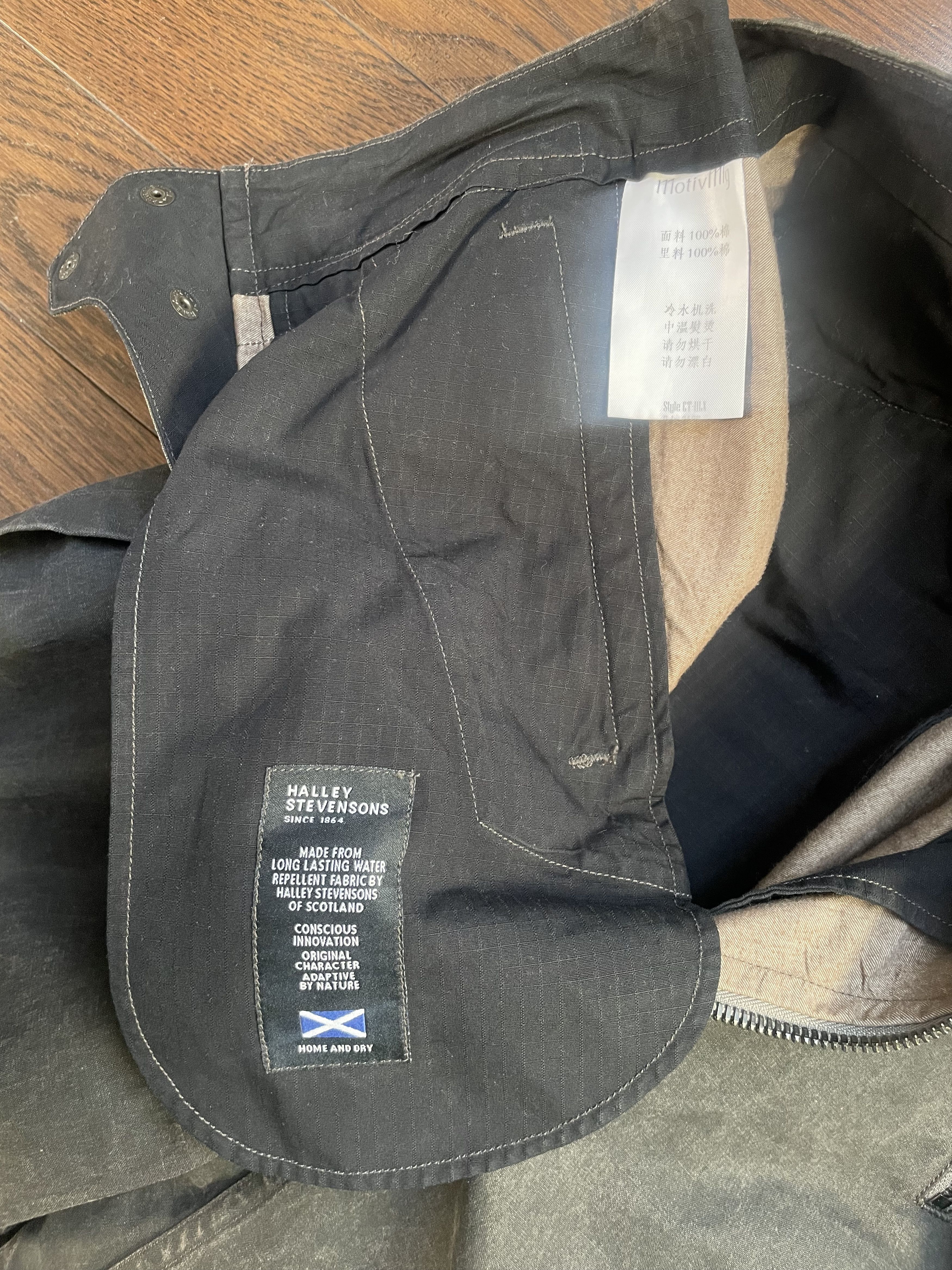 MotivMfg Helix Waxed Cotton Trousers Size US 30 / EU 46 - 4 Thumbnail