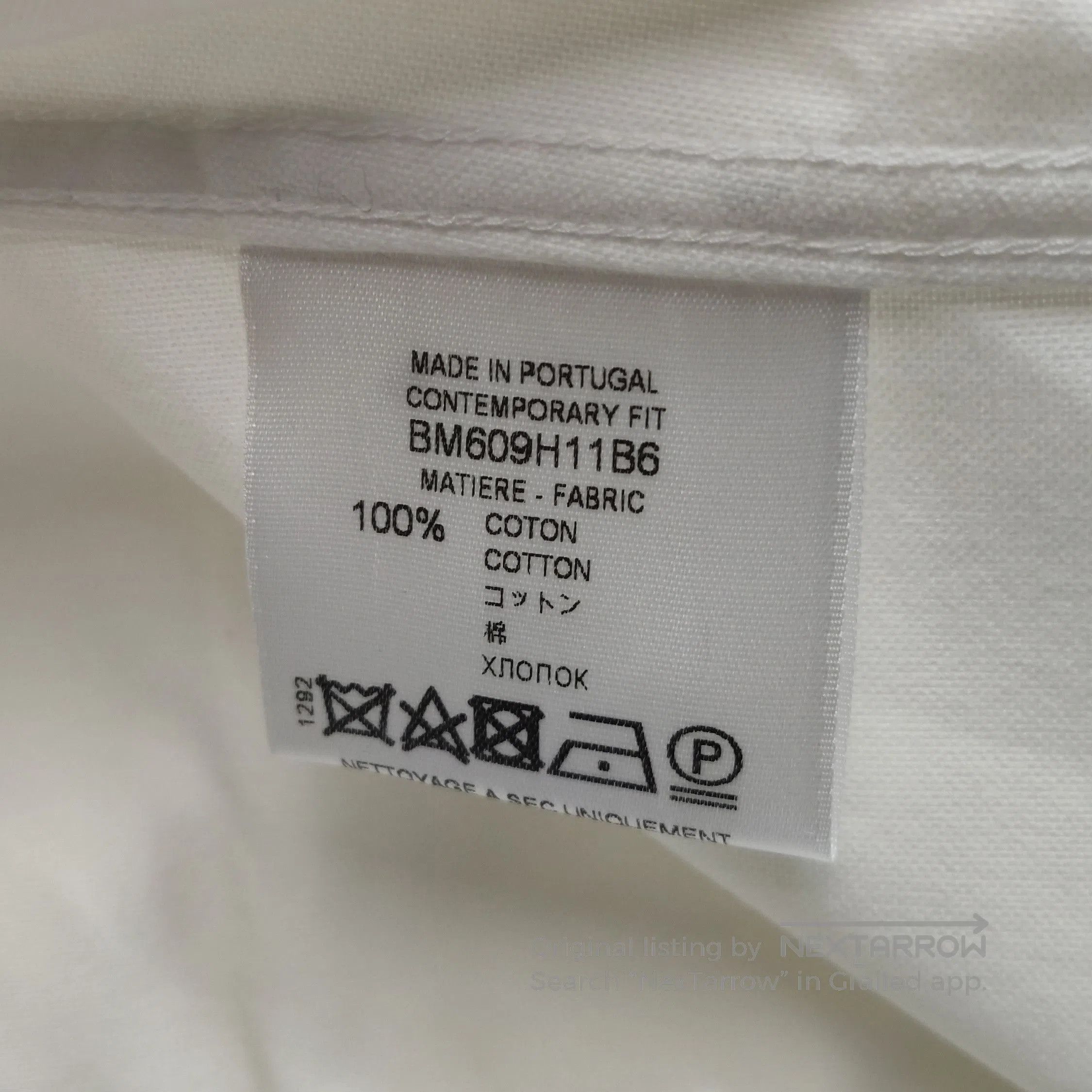 Givenchy Givenchy Cotton Logo Embroidered Collared Shirt. Size US L / EU 52-54 / 3 - 8 Thumbnail