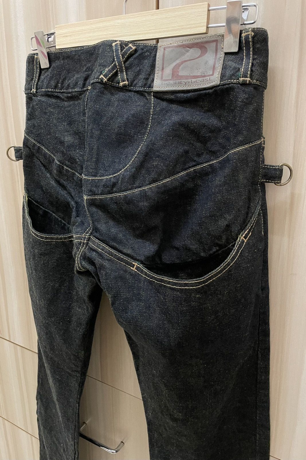 Beauty Beast Vtg Beauty:Beast AW98/99 Dark Knight Denim Jeans Size US 29 - 7 Thumbnail