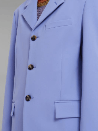 Marni o1srvl11e0624 Wool Jacket in Blue Size M / US 6-8 / IT 42-44 - 5 Thumbnail