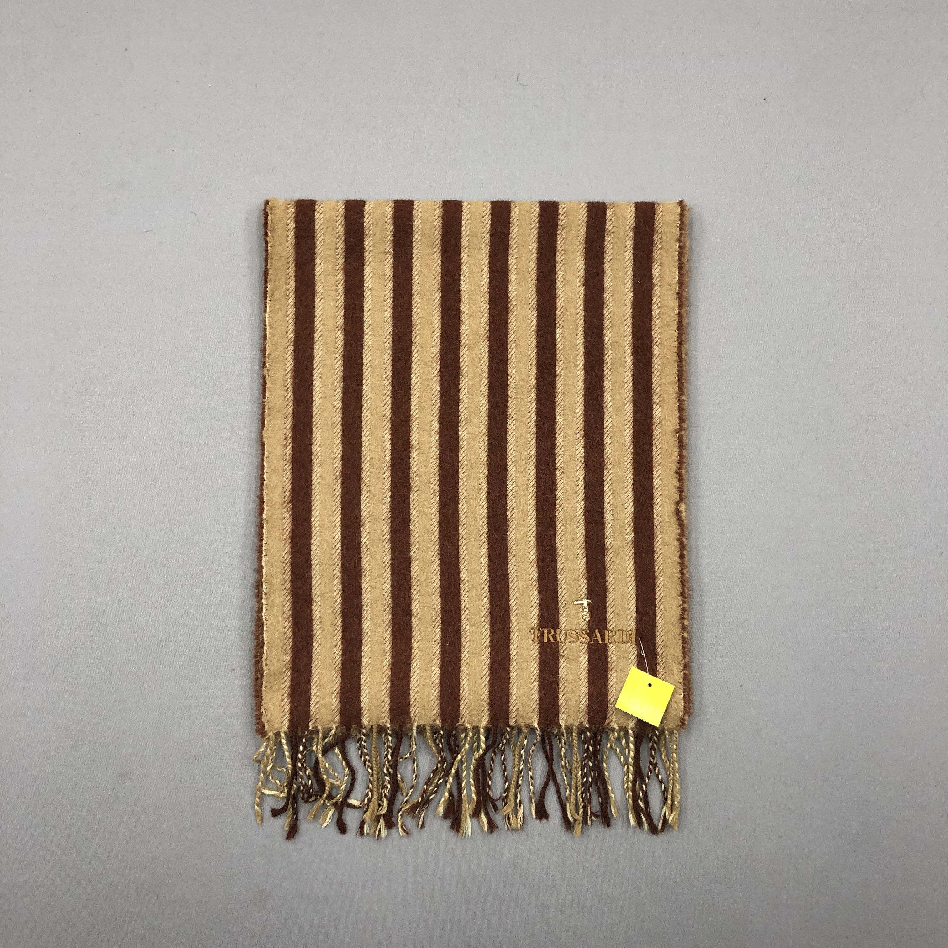 Trussardi Vintage Trussardi Scarf Muffler Wool Cashmere Scarves Size ONE SIZE - 2 Thumbnail