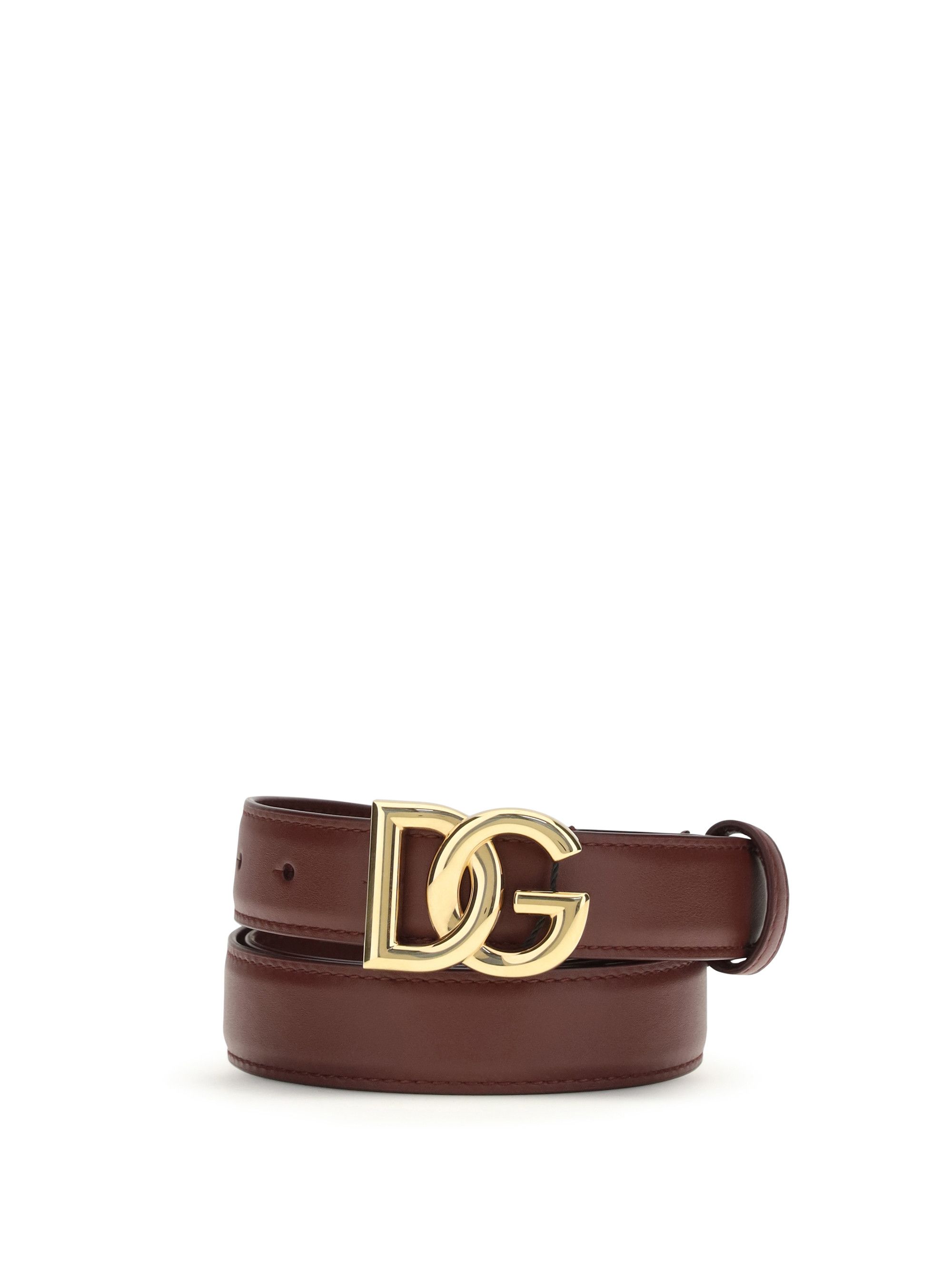 Dolce & Gabbana Calfskin Belt with DG logo Size ONE SIZE - 1 Thumbnail