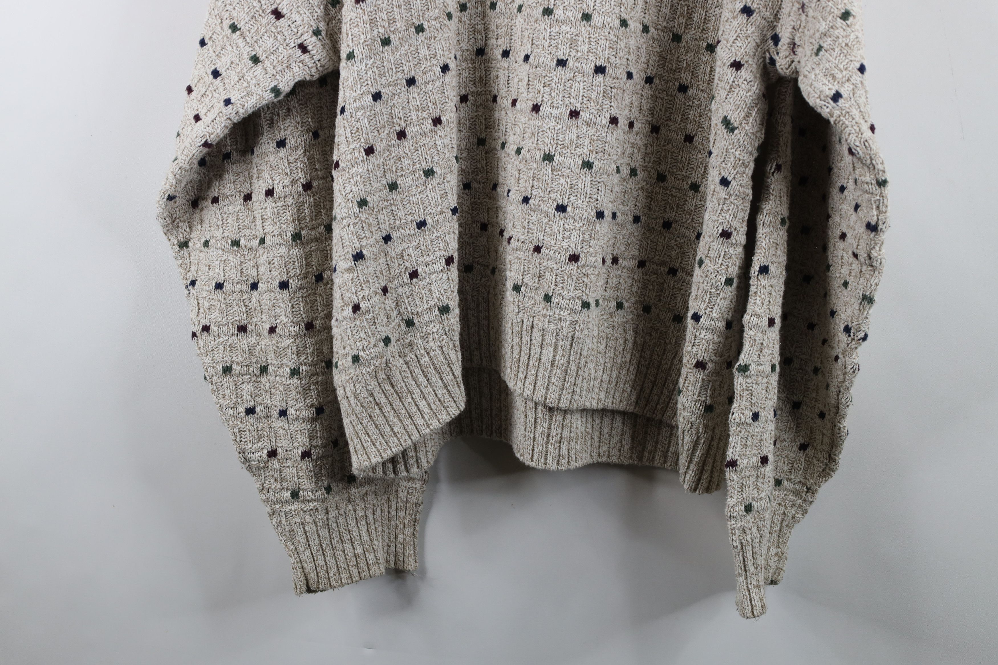 Vintage Vintage 90s Streetwear Rainbow Geometric Knit Sweater USA Size US XL / EU 56 / 4 - 14 Thumbnail