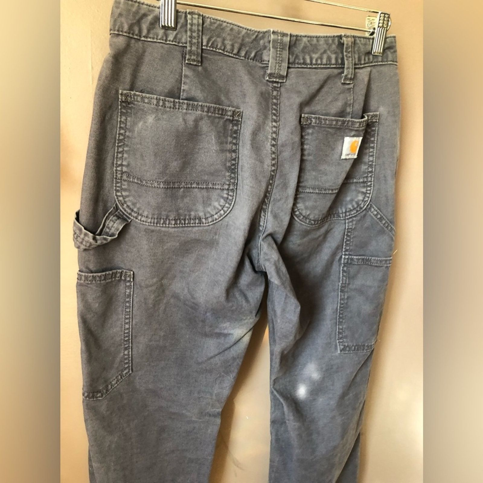 Carhartt Carhartt cargo pants loose distressed loops and pockets. Size 23" - 5 Thumbnail