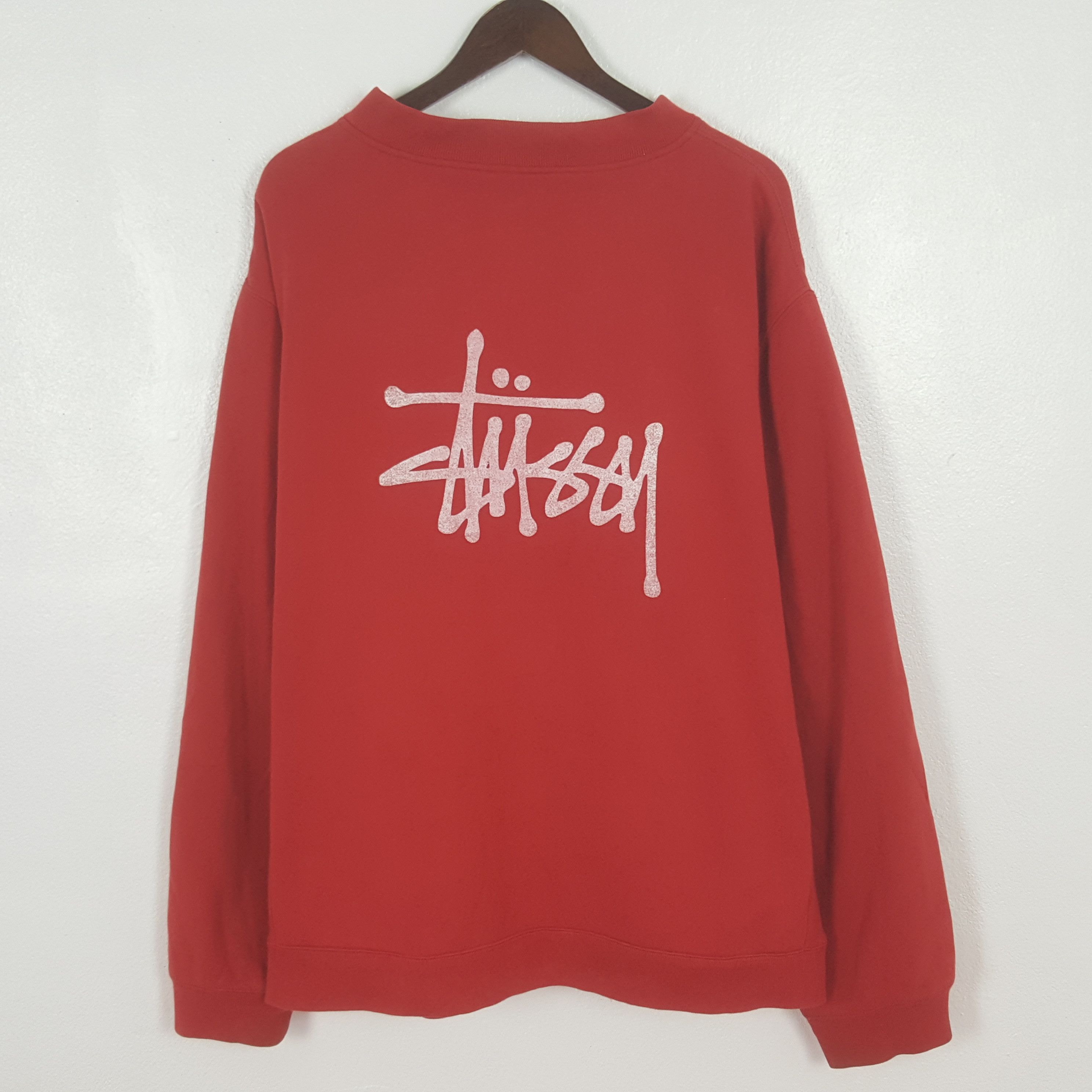 Stussy Vintage Stussy Custom Logo Varsity Sweatshirt Size US XL / EU 56 / 4 - 1 Thumbnail