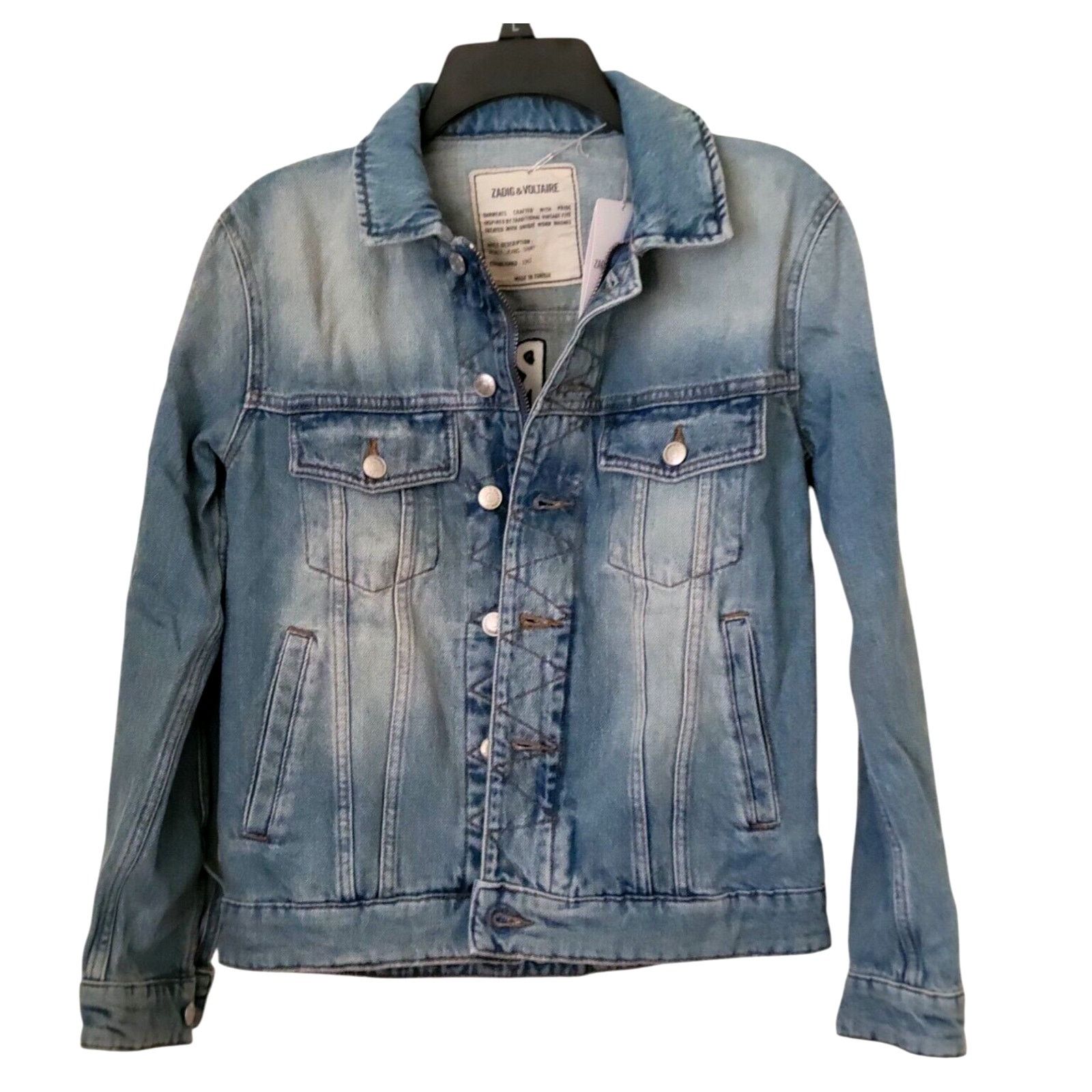 Zadig & Voltaire ZADIG & VOLTAIRE Kase Vignon Skull Strass Women Jacket Sze S Size S / US 4 / IT 40 - 1 Thumbnail
