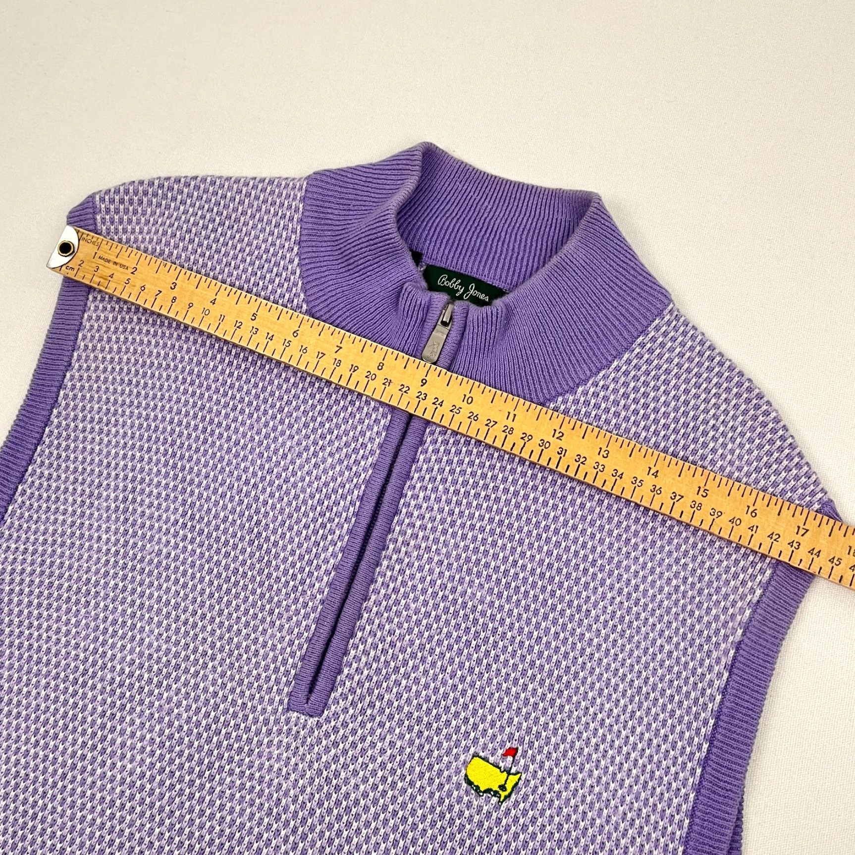 Vintage Masters Golf Sweater Vest Mens XL Purple Knit Bobby Jones Silk Cashmere Pullover Vest Size US XL / EU 56 / 4 - 6 Thumbnail