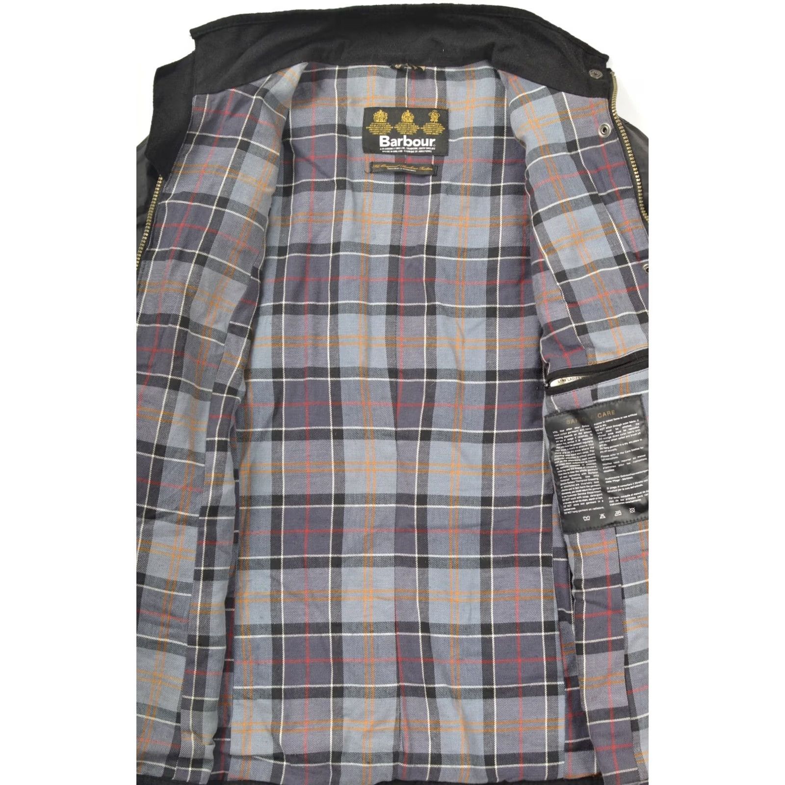 Barbour Barbour L1093 Ladies Utility Jacket Wax Cotton Tartan Size UK 18 Black Womens Jacket, Waxed Cotton, Barbour UK 18, Vintage? Size XXL / US 16-18 / IT 52-54 - 5 Thumbnail