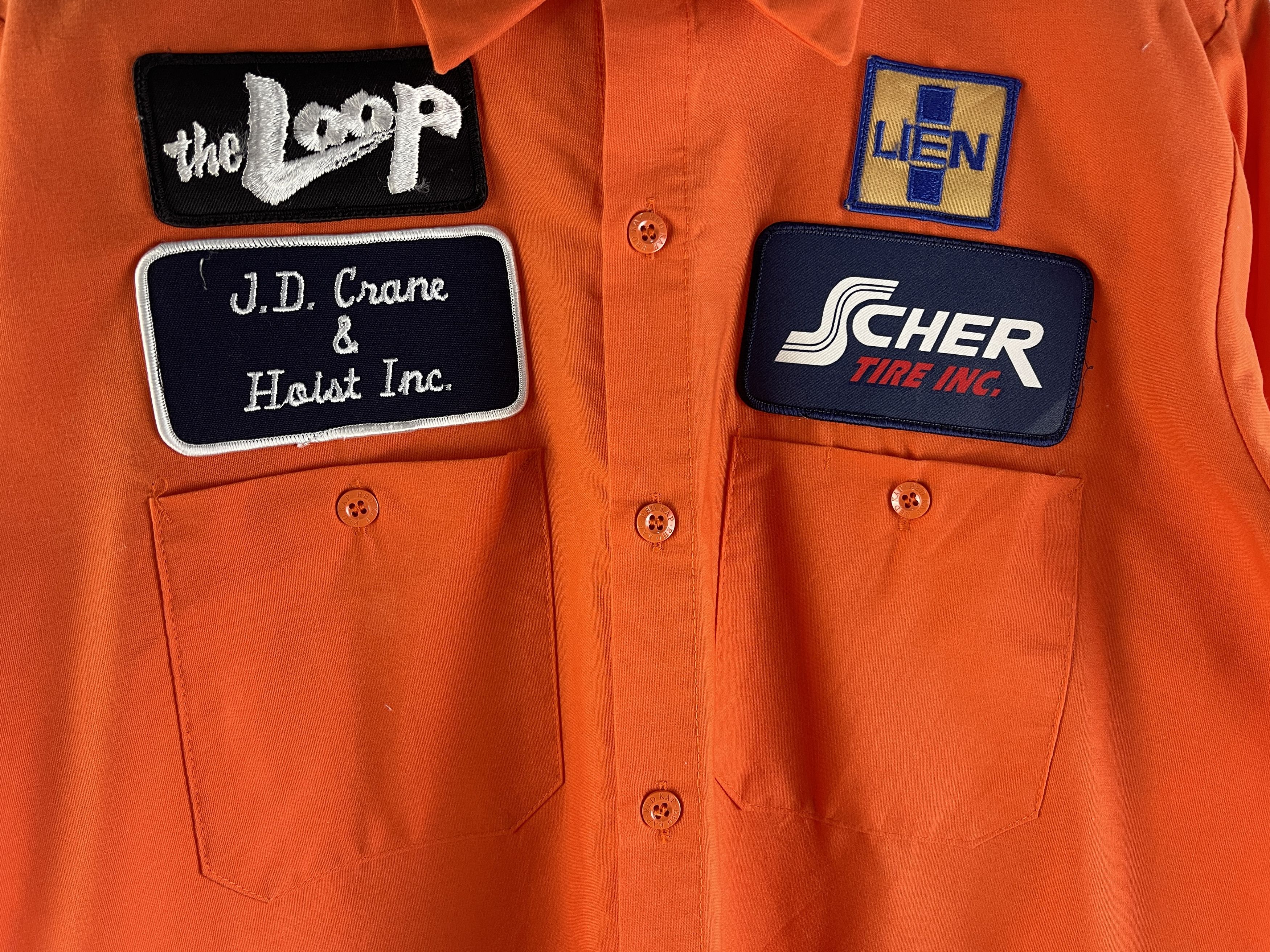 Red Kap Vintage Red Kap Multi Patch Work Shirt J.D Crane Hoist Inc Size US M / EU 48-50 / 2 - 13 Thumbnail