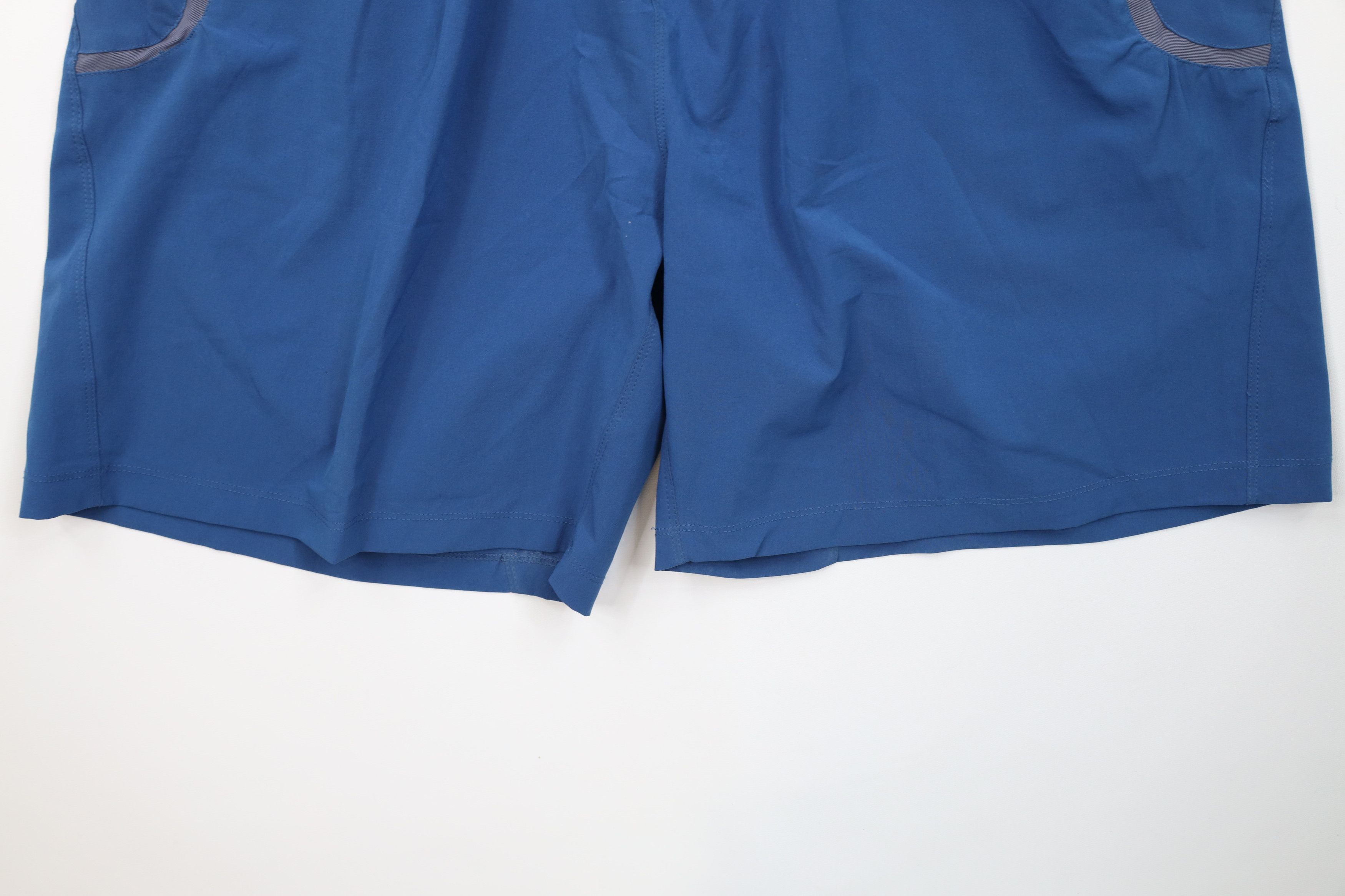 Nike Vintage Nike Mini Swoosh Stretch Above Knee Shorts Blue Size US 36 / EU 52 - 4 Thumbnail