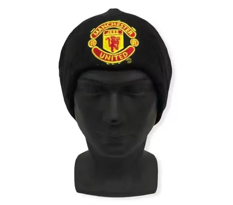 image of Hats x Manchester United Football Club Logo Beanie Hat, Men's
