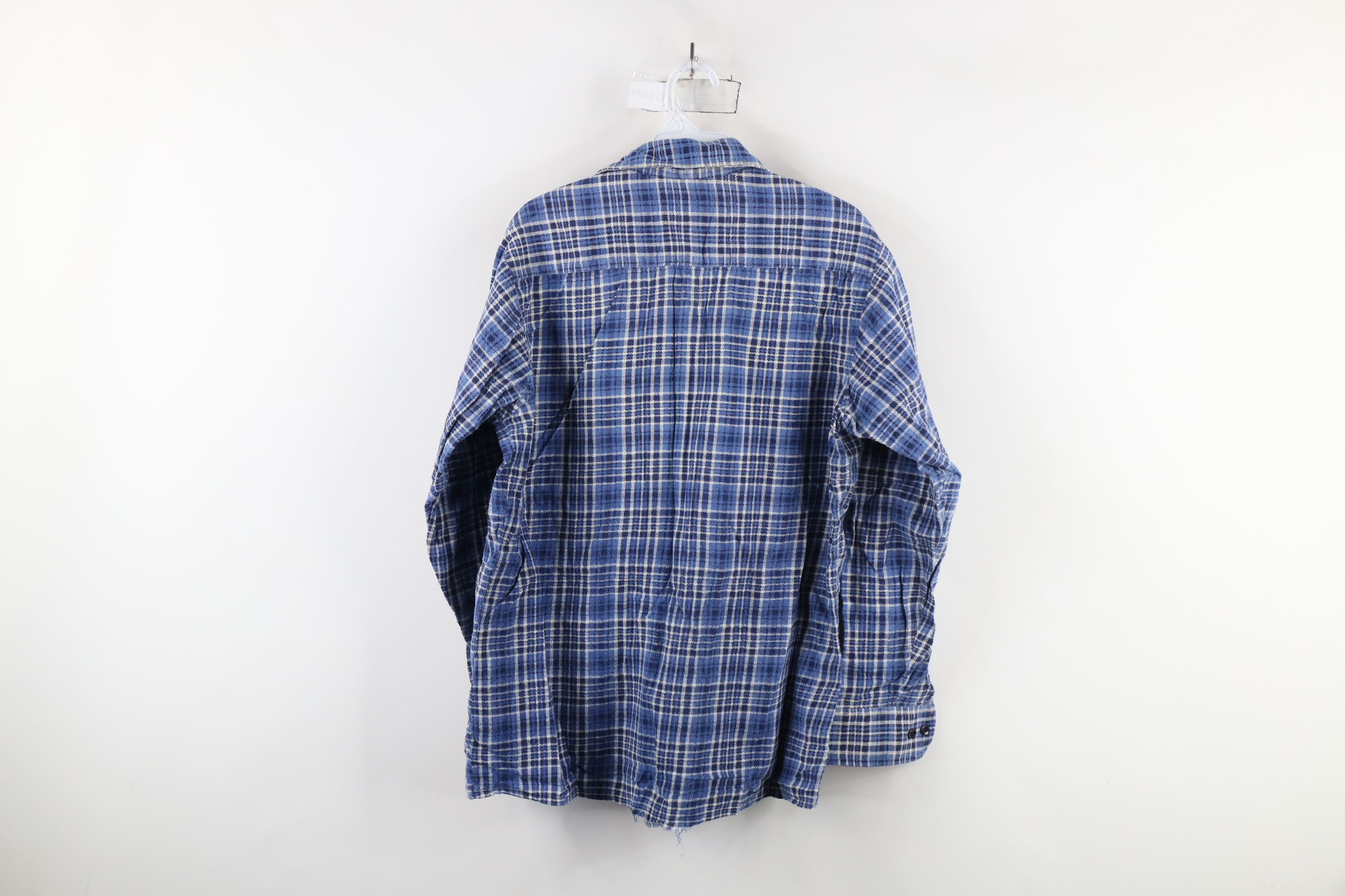Dickies × Vintage Vintage 70s Dickies Flannel Collared Button Shirt Plaid USA Size US M / EU 48-50 / 2 - 9 Thumbnail