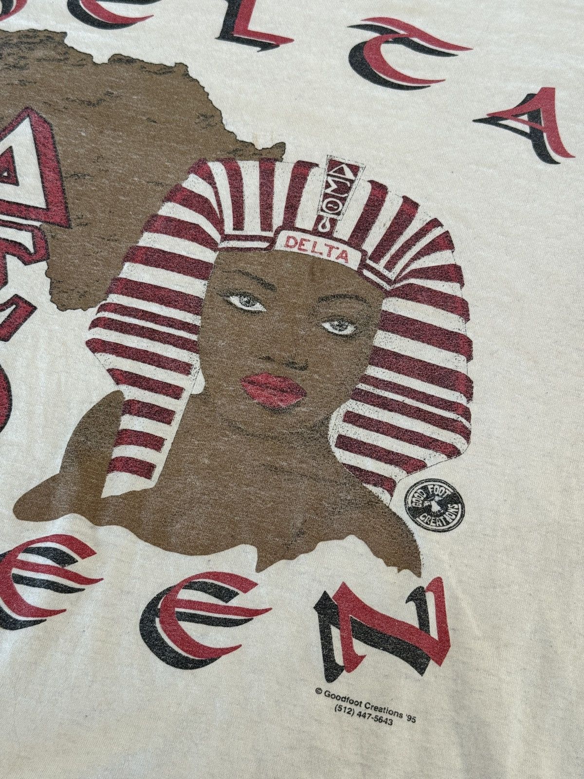 Vintage *RARE* DELTA QUEEN GOODFOOT CREATIONS 1995 DELTA SIGMA THETA Size US XL / EU 56 / 4 - 8 Thumbnail