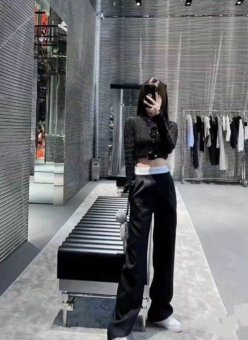 Alexander Wang Alexander Wang High-Waist Straight Casual Pants- Size 26" / US 2 / IT 38 - 4 Thumbnail