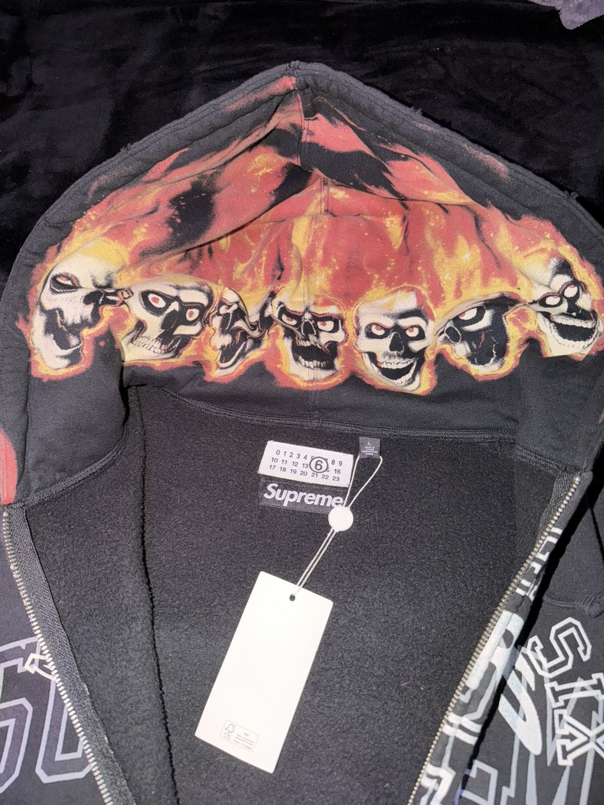 Maison Margiela × Supreme Supreme MM6 Maison Margiela Zip Up Hooded Sweatshirt Size US L / EU 52-54 / 3 - 11 Thumbnail