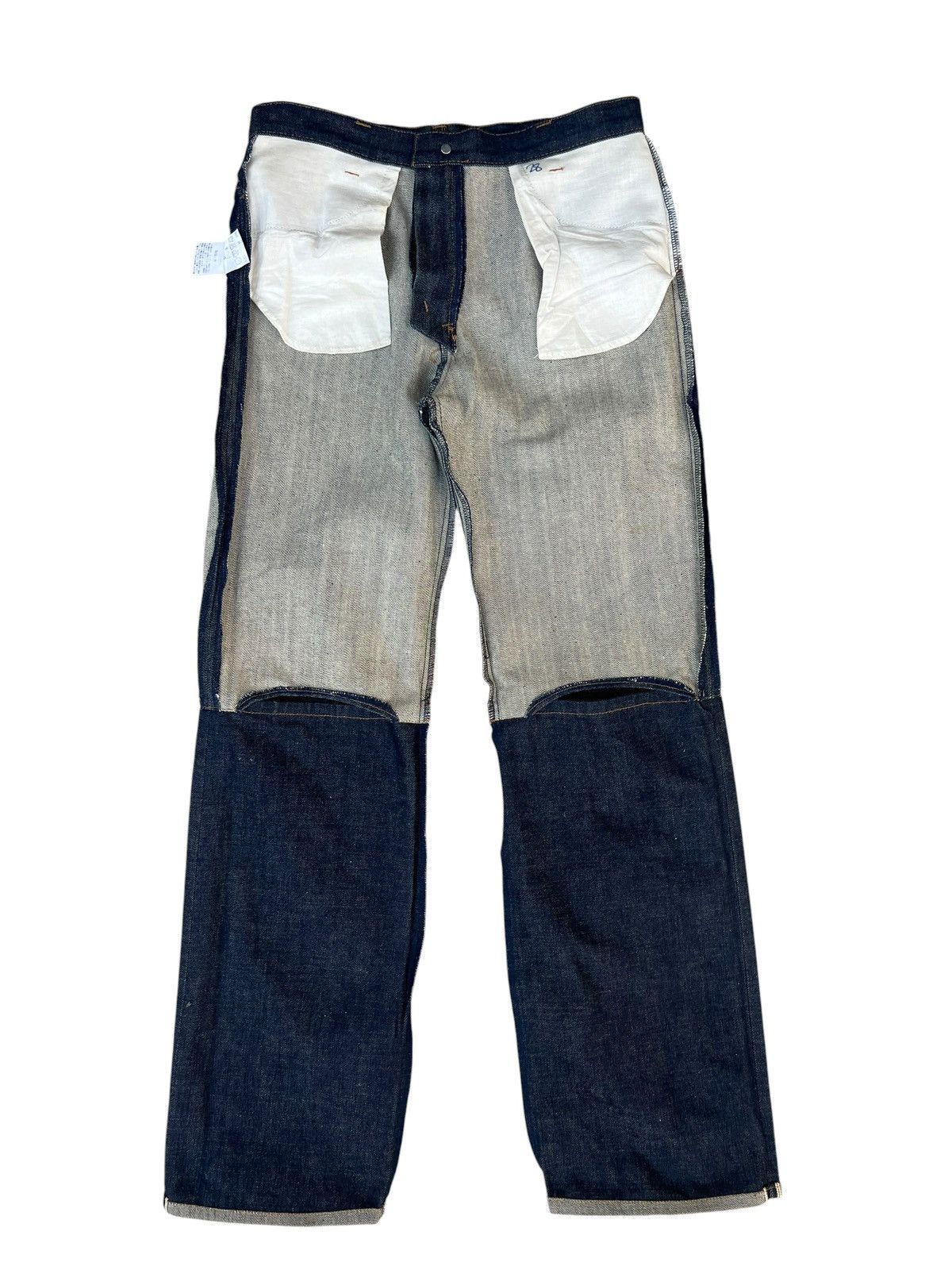 Vintage CLUTCH Japan Folded Leg Redline Selvedge Denim Size US 30 / EU 46 - 20 Thumbnail