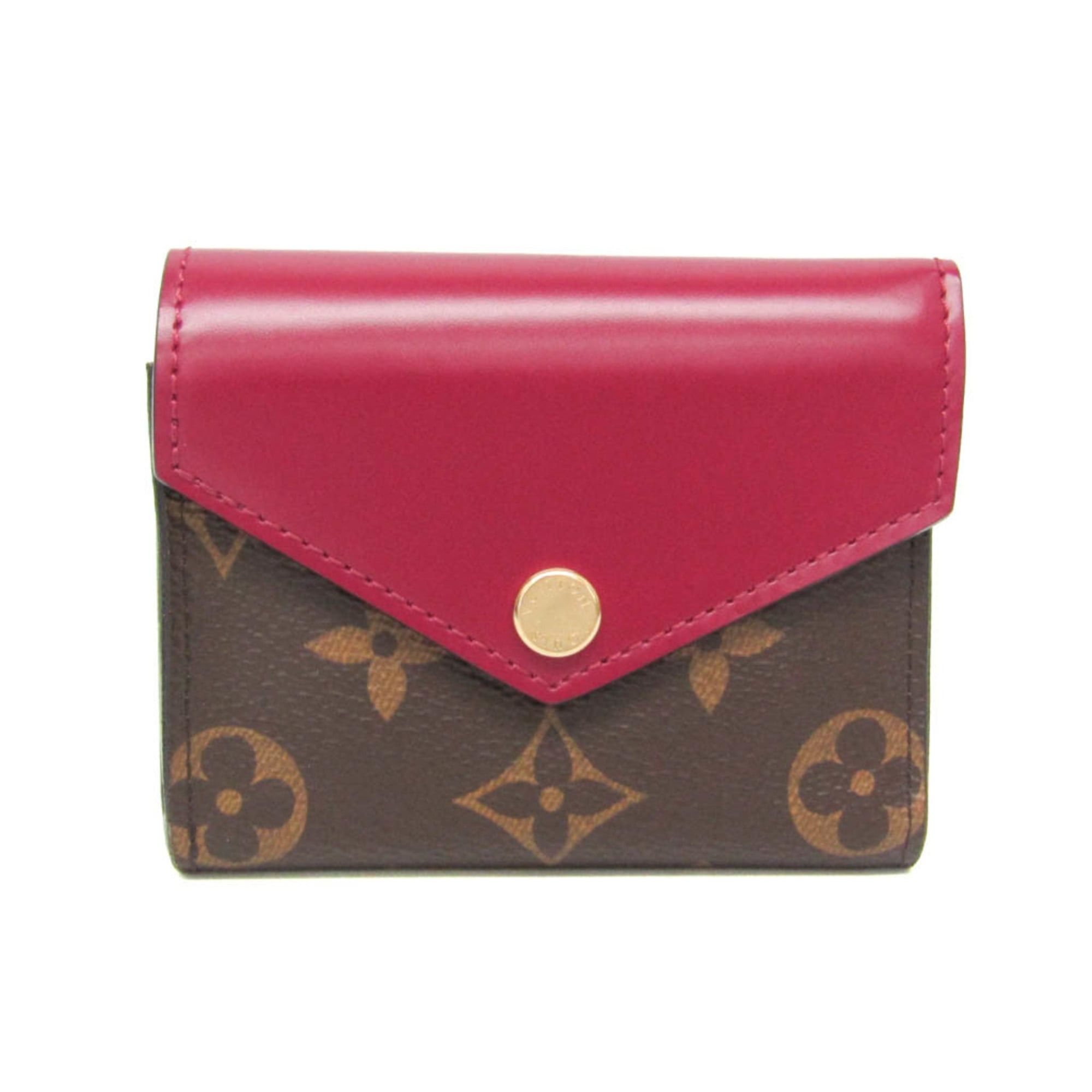 Louis Vuitton Louis Vuitton Monogram Zoe Wallet M62932 Women's Monogram,Leather Wallet (tri-fold) Brown,Fuchsia Size ONE SIZE - 1 Thumbnail