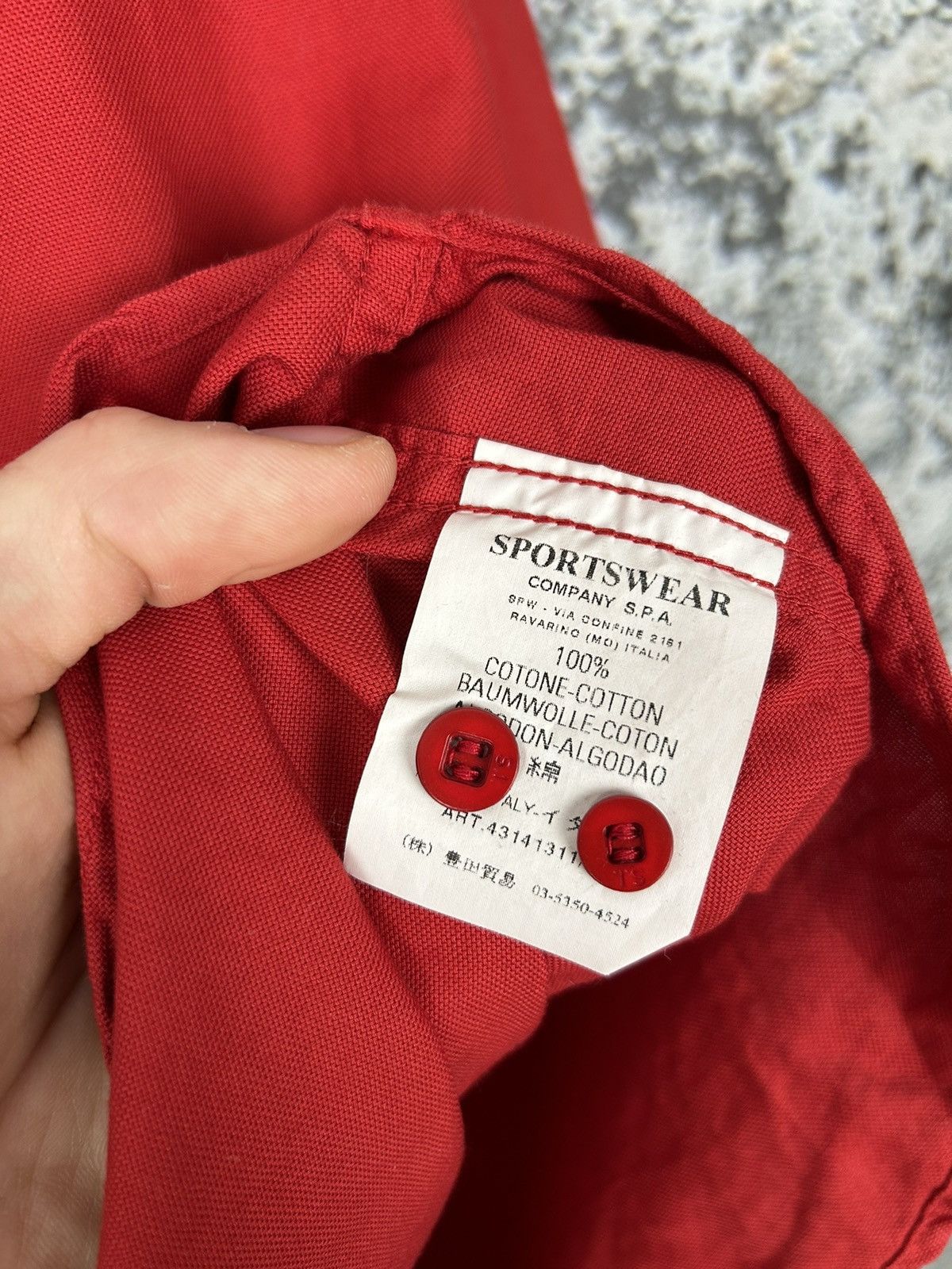 Stone Island Vintage Stone Island Red Shirt Designer Rare 90s Archive Size US L / EU 52-54 / 3 - 5 Thumbnail