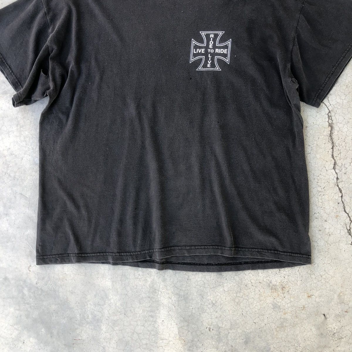 Other 🔴Very Rare Ride To Live T-Shirt Faded Size US XL / EU 56 / 4 - 4 Thumbnail