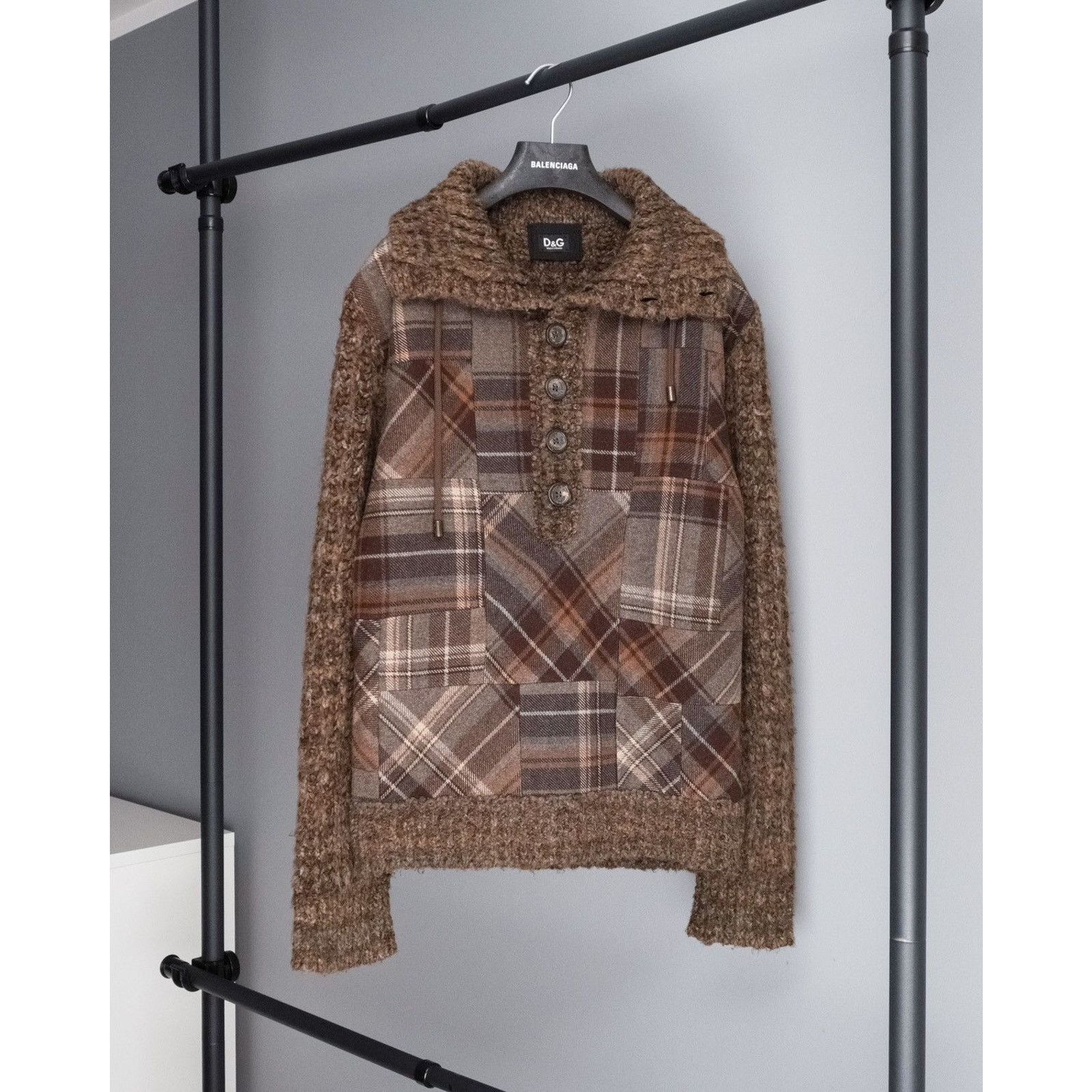 Dolce & Gabbana Dolce gabbana 90s knitted wool button turtleneck sweater Size US M / EU 48-50 / 2 - 1 Thumbnail