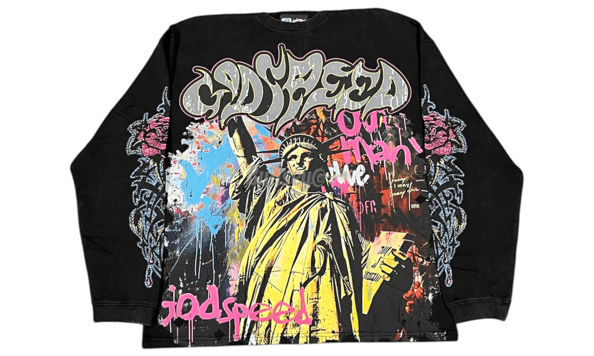 Godspeed Vandal Washed Black Longsleeve T-Shirt Size US L / EU 52-54 / 3 - 1 Thumbnail