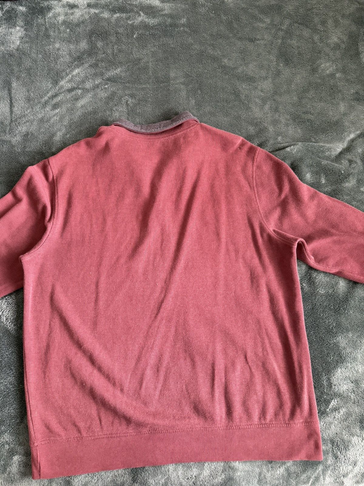 Van Heusen Burgundy Half Zip Size US L / EU 52-54 / 3 - 2 Thumbnail