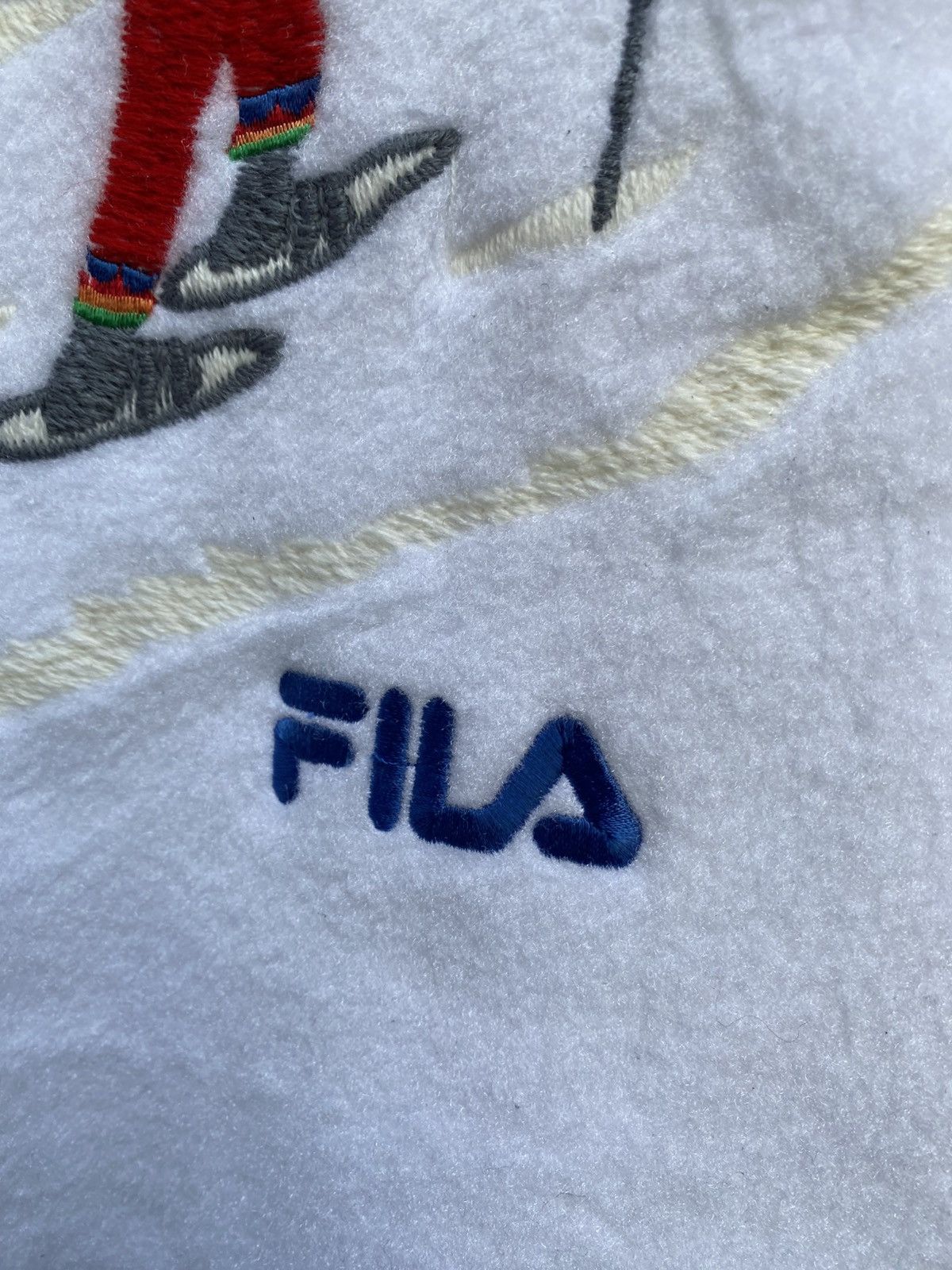 Fila Vintage Fila Rare Ski Embroidered Fleece Sweater Size US M / EU 48-50 / 2 - 6 Thumbnail