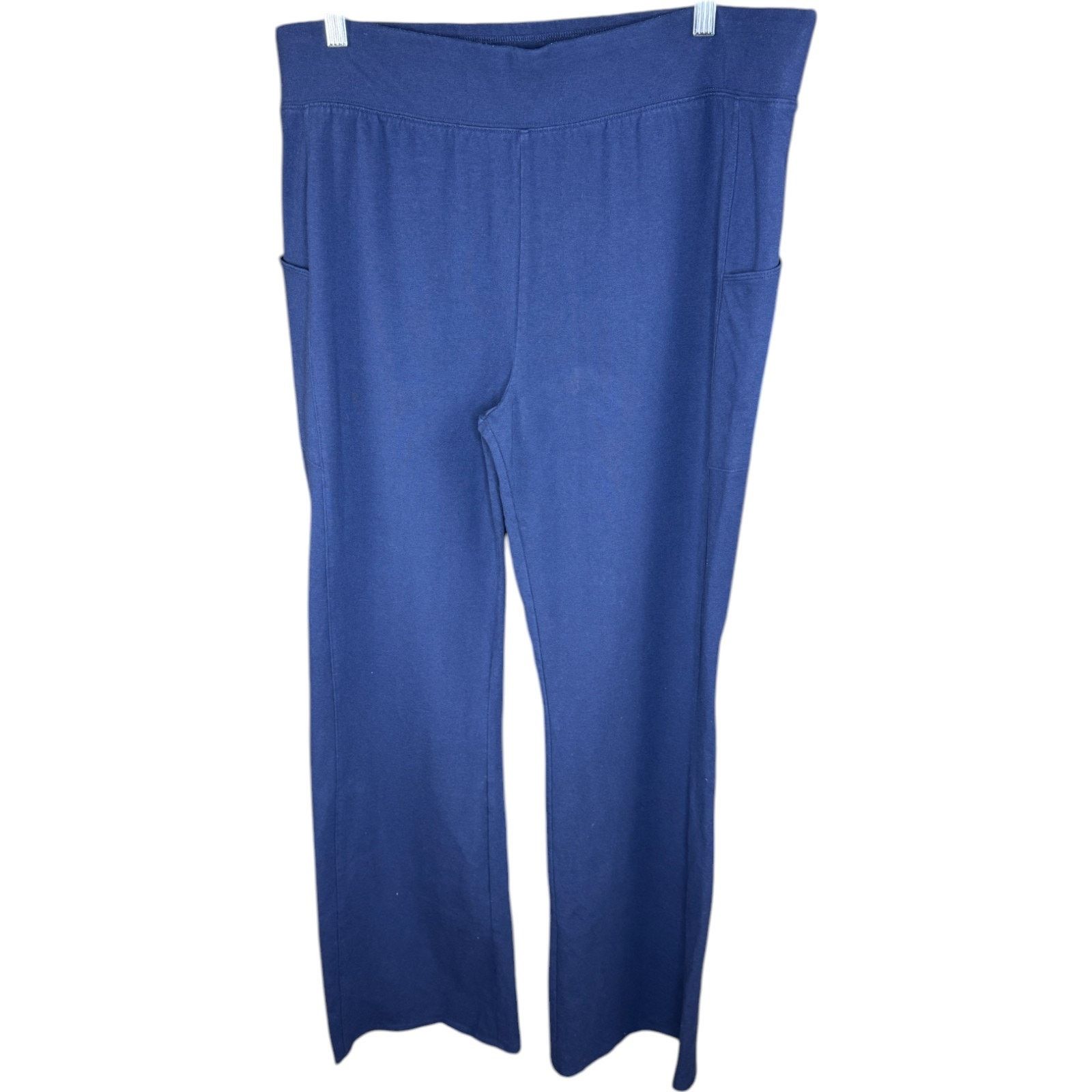 Denim & Co. Denim & Co. Stretch Lightly BootCut Pant Navy Tall XL Size 31" - 1 Thumbnail