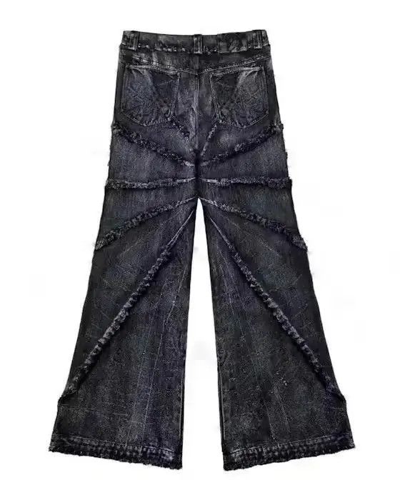 Japanese Brand Y2k Retro Oversized Punk Retro Hip Hop Jeans Size US 32 / EU 48 - 2 Thumbnail